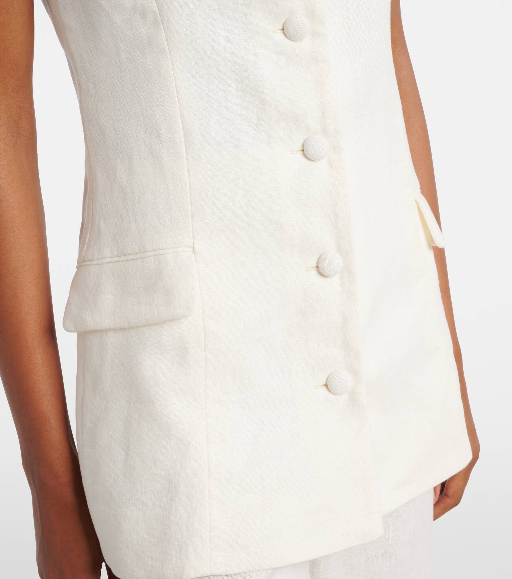Jane linen vest - 5