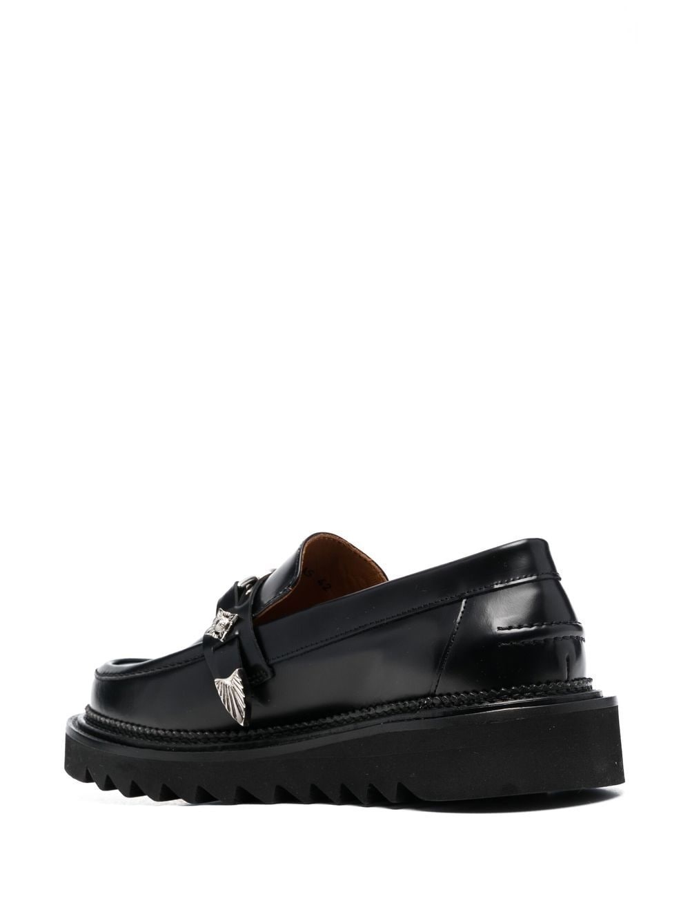 chunky leather loafers - 3