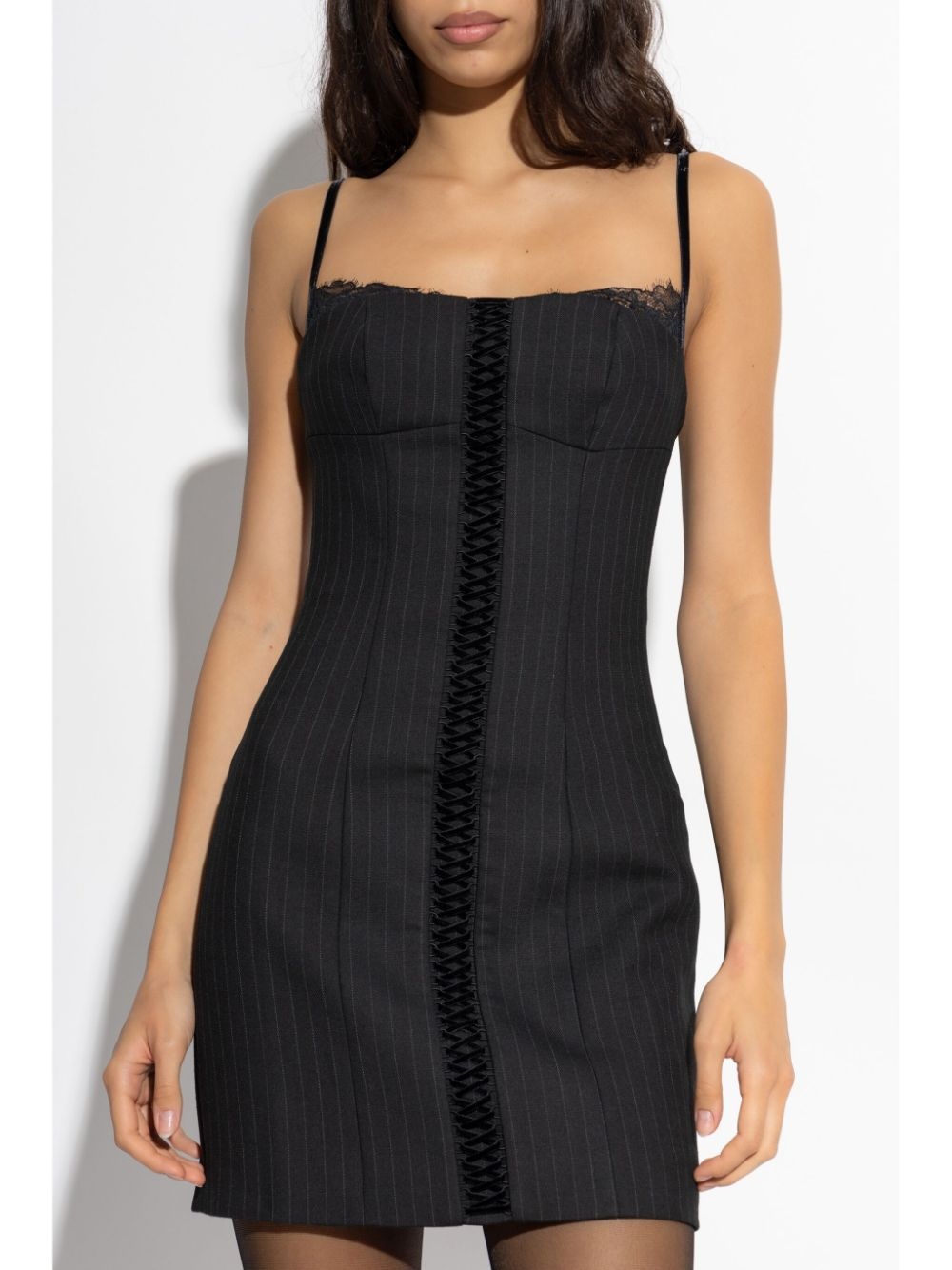 lace trim dress - 6