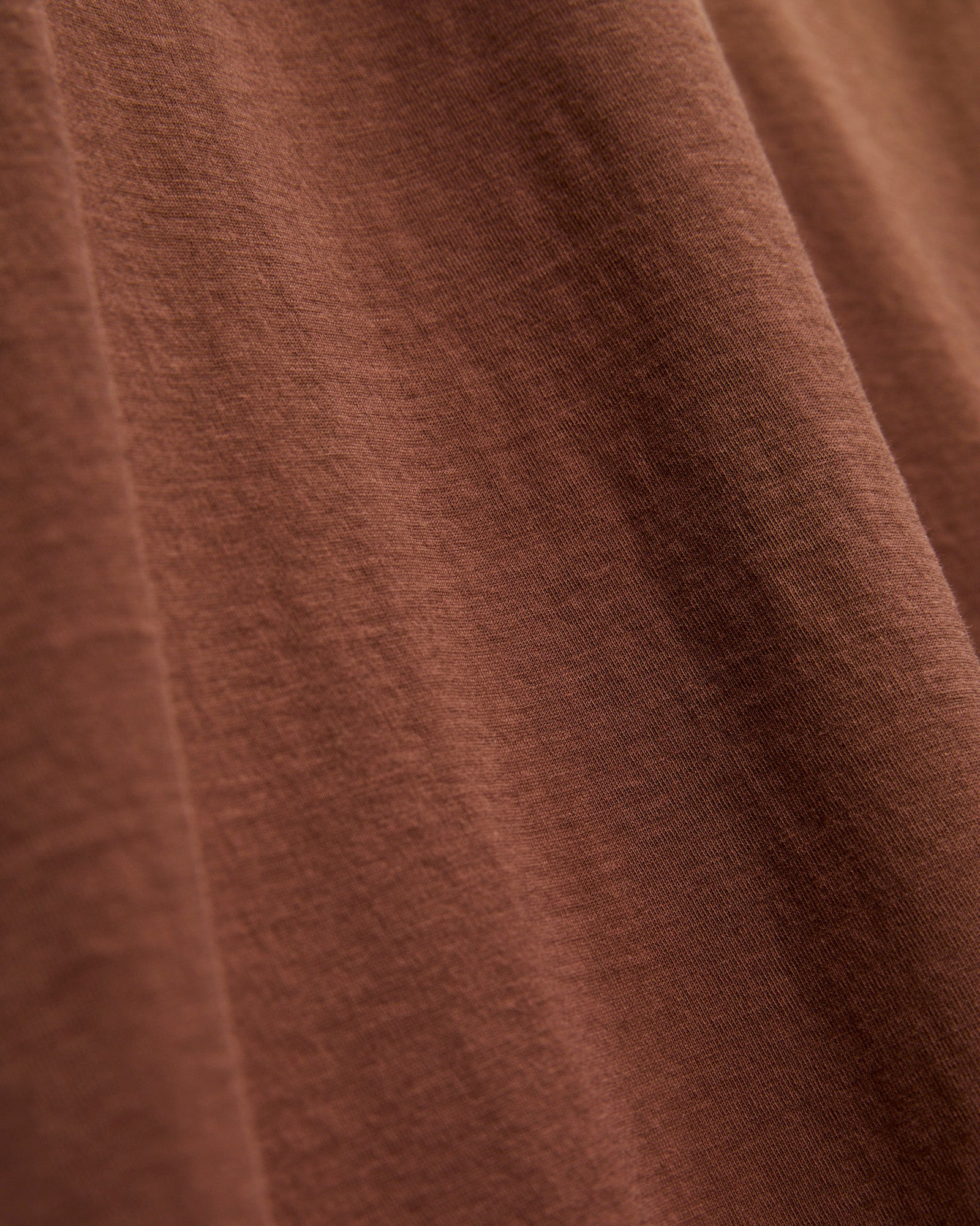 Vintage Knit Pocket T-Shirt in Chocolate - 6
