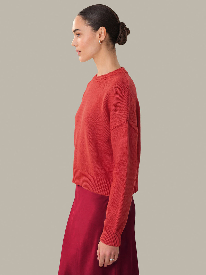525 america Veda: Classic Cotton Crewneck Sweater outlook