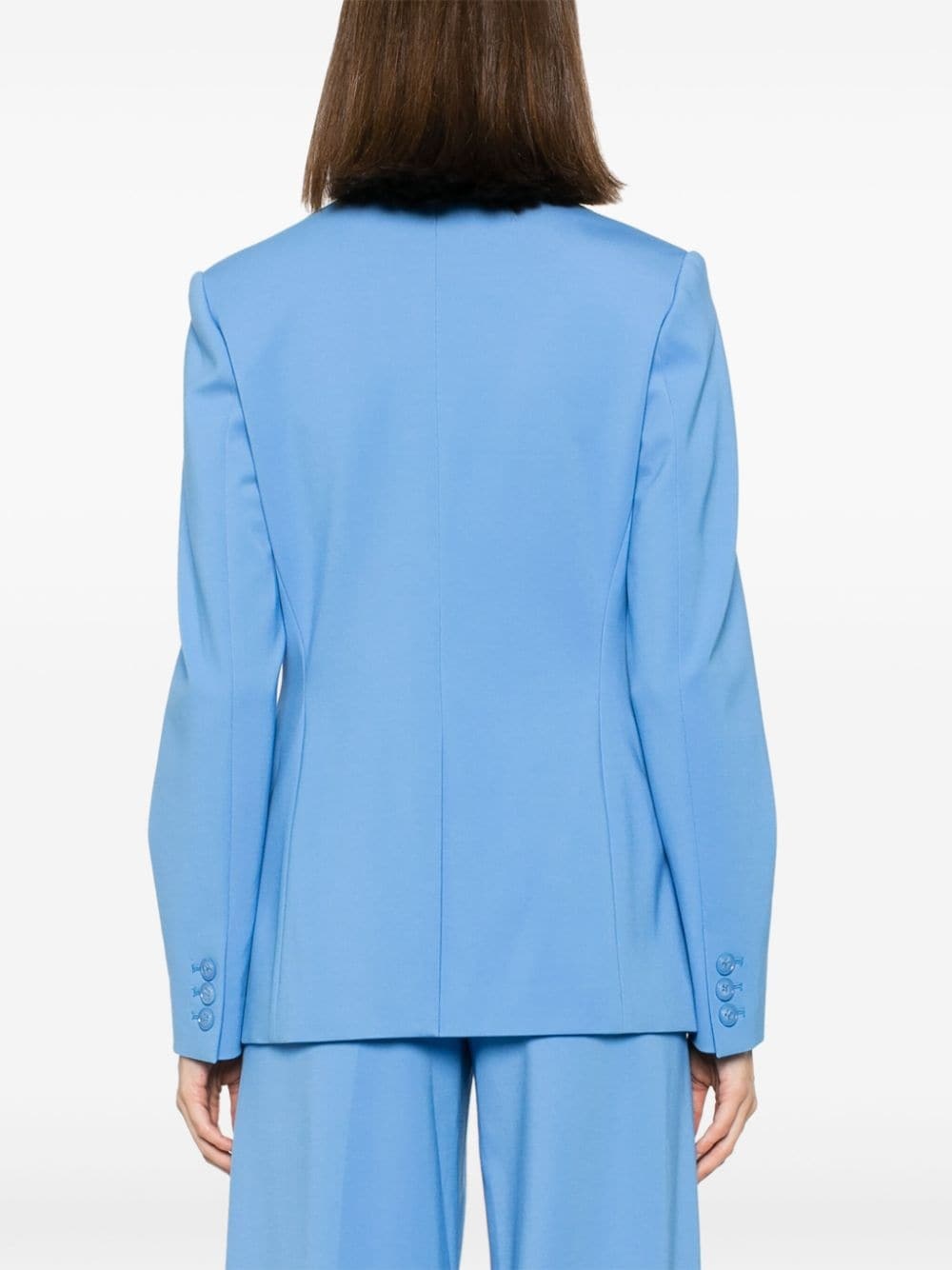 double-breasted notched blazer - 4