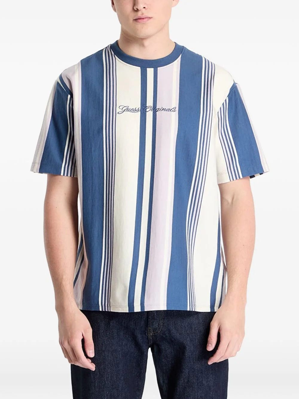 Guess Originals vertical-stripe T-shirt - 1