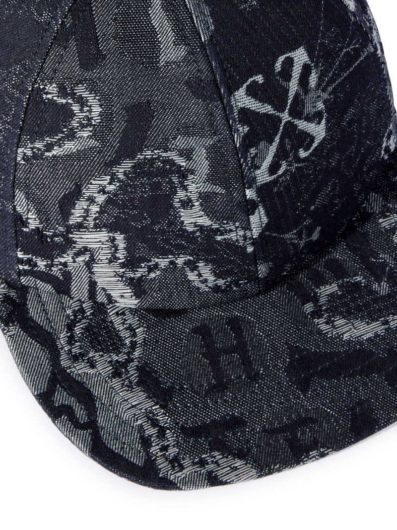 Blue Camo Denim Boxy Cap 3