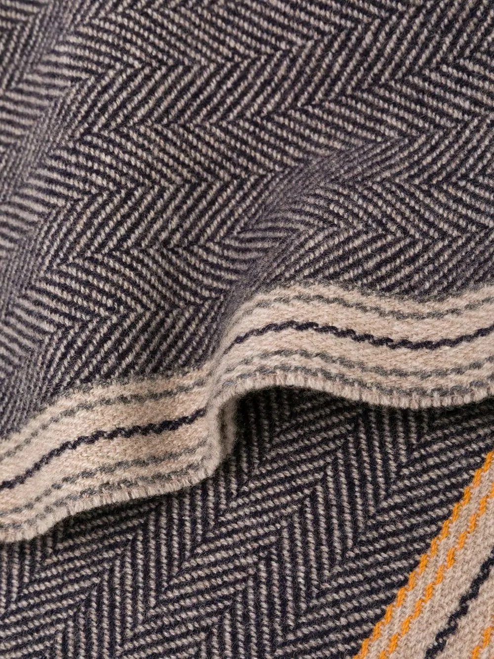 woven herringbone scarf - 3