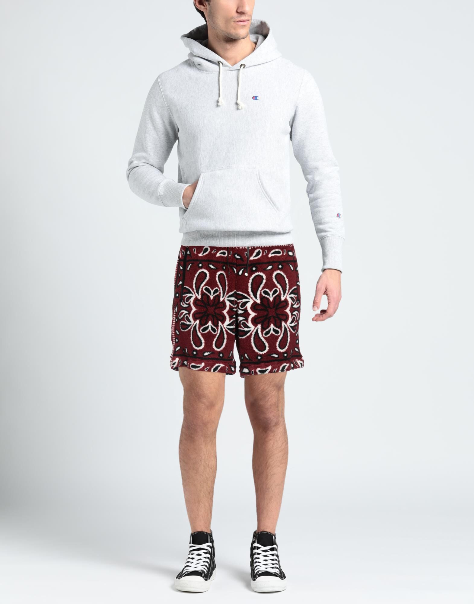 Burgundy Men's Shorts & Bermuda - 2