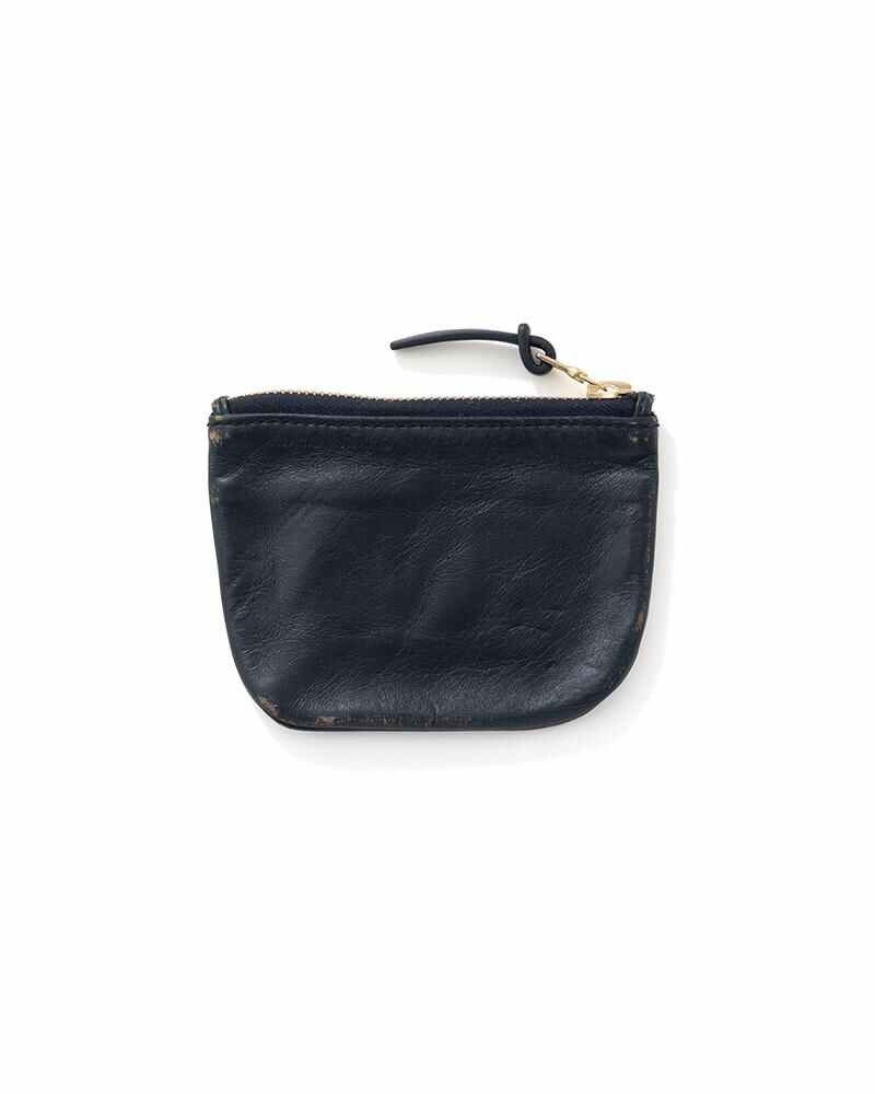 visvim LEATHER WALLET DMGD NAVY outlook