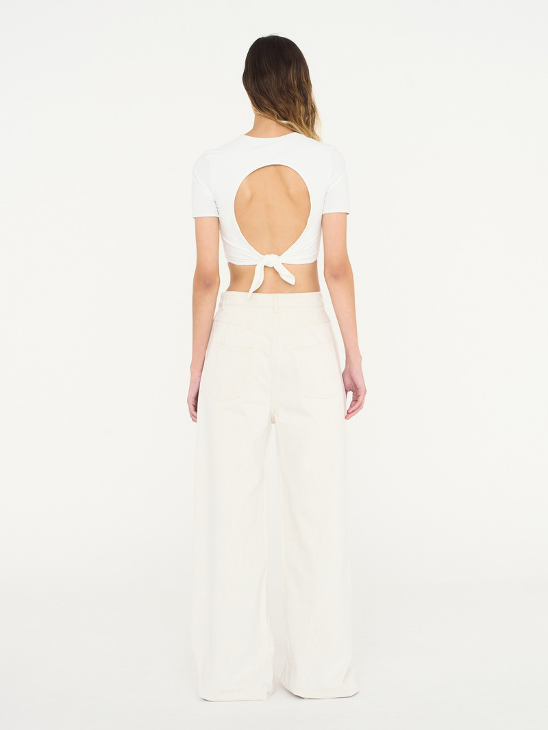 Lambada Sands Backless Knot Tie Tee 5