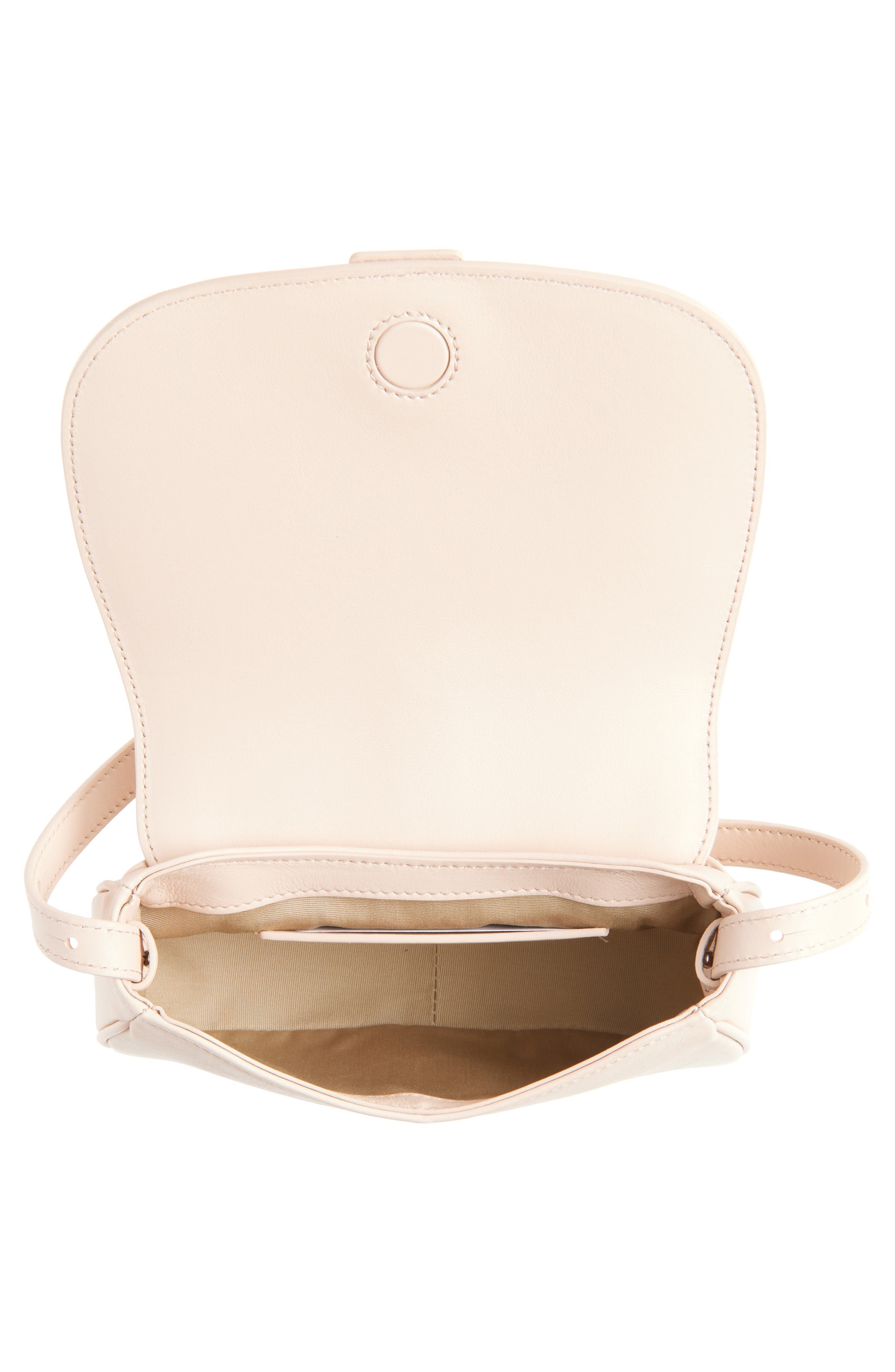 McQueen Mini T-Bar Shoulder Bag in Blush Pink/Silver at Nordstrom - 4