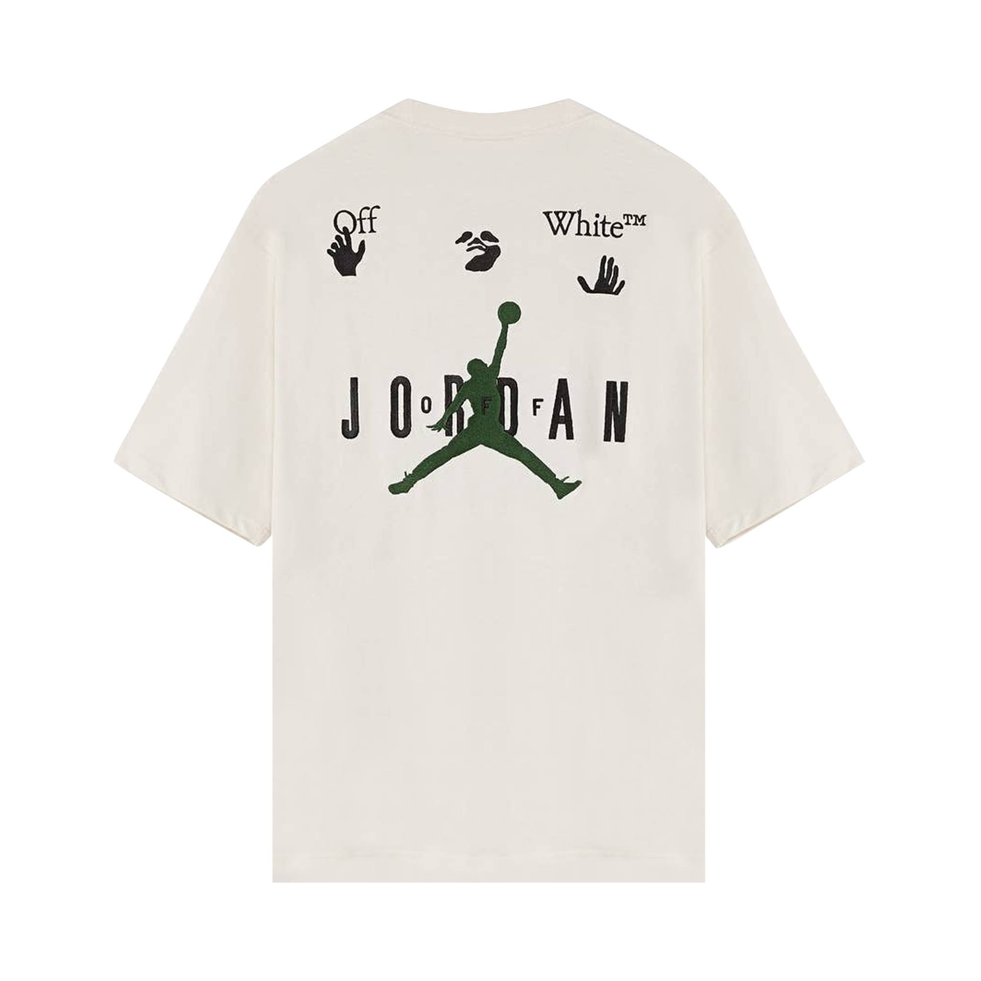 Air Jordan x Off-White MJ T-Shirt 'White/Black/Forest Green' - 2