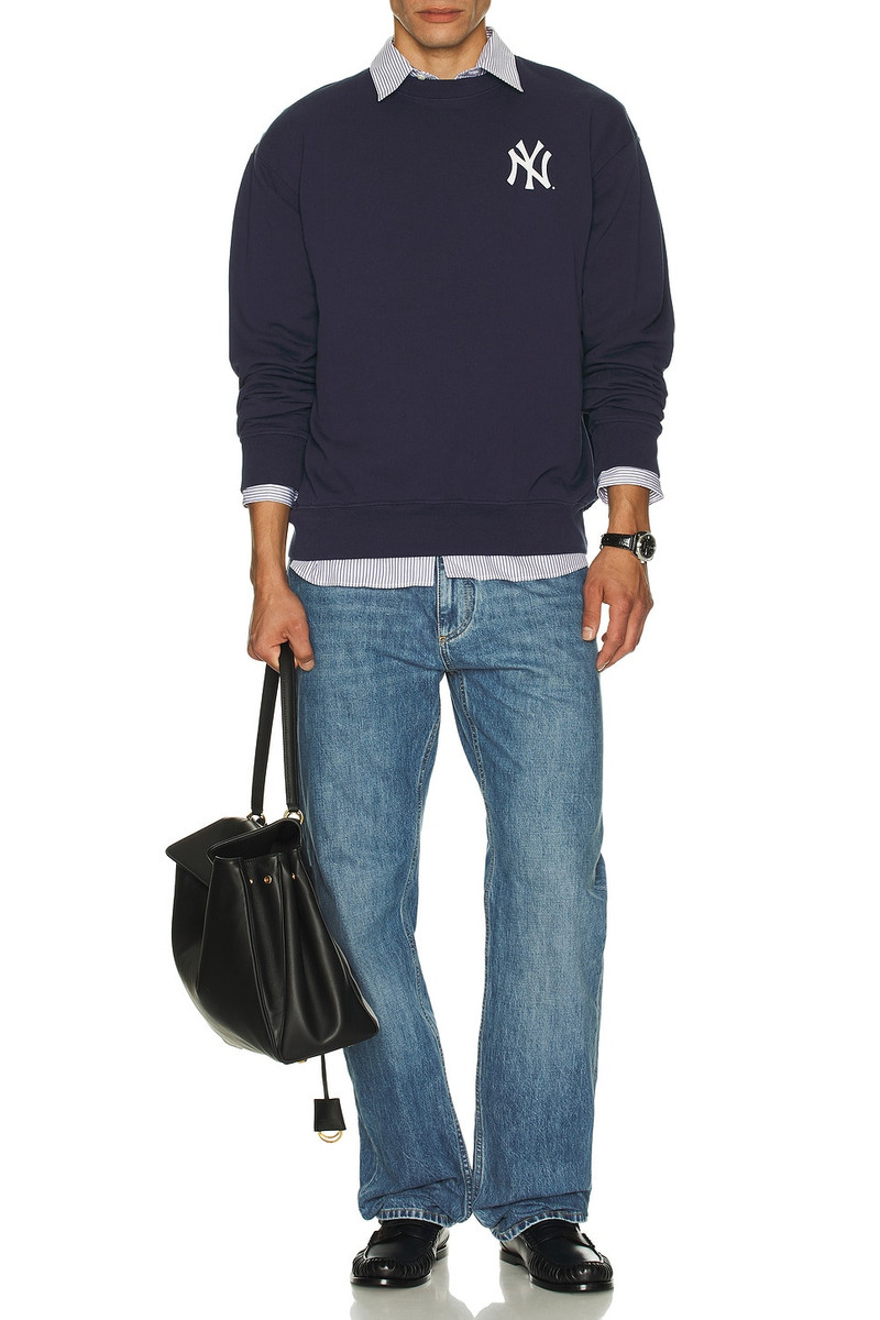 Sporty & Rich Yankees Serif Crewneck outlook