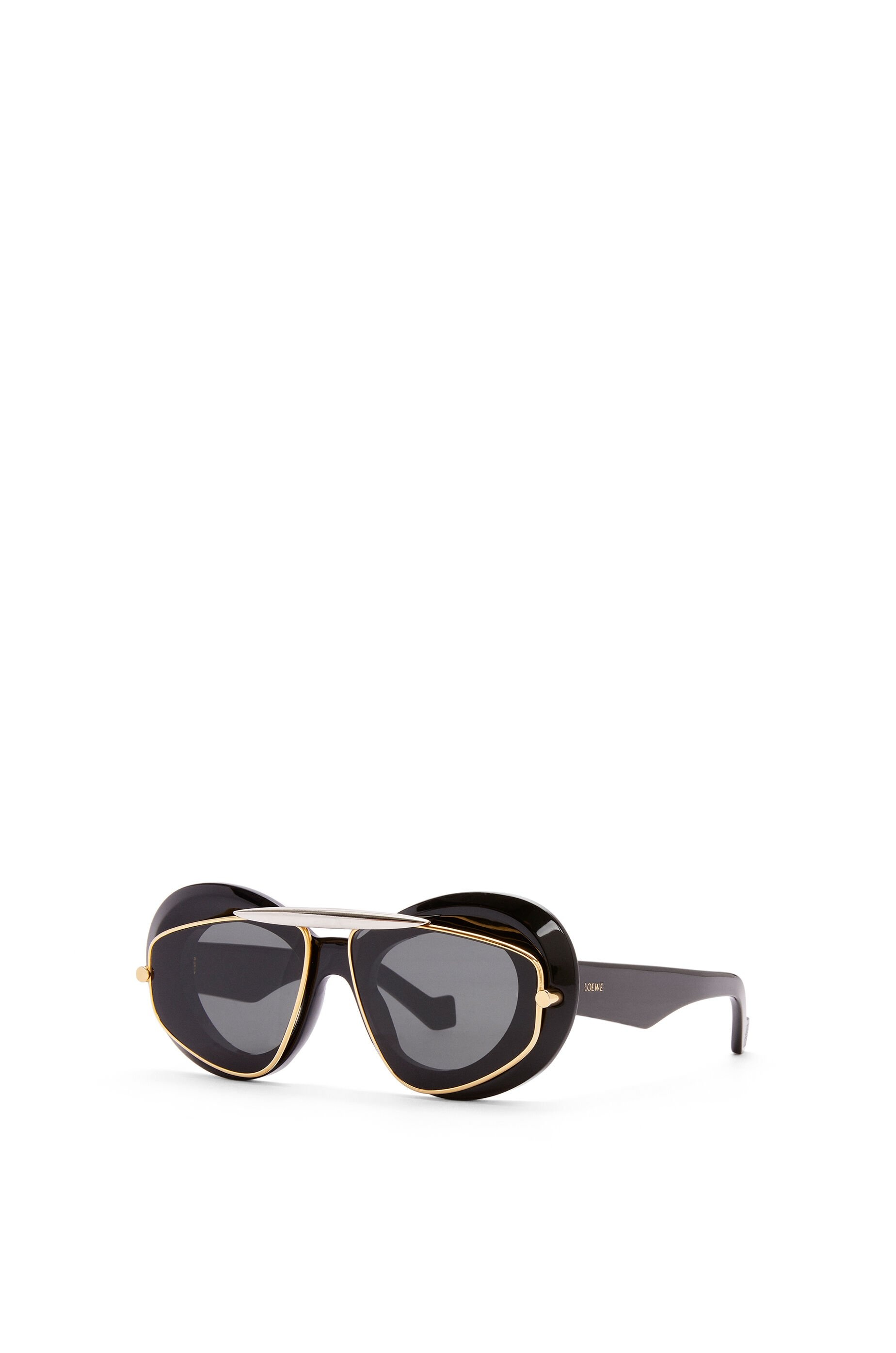 Wing double frame sunglasses in acetate and metal - 3