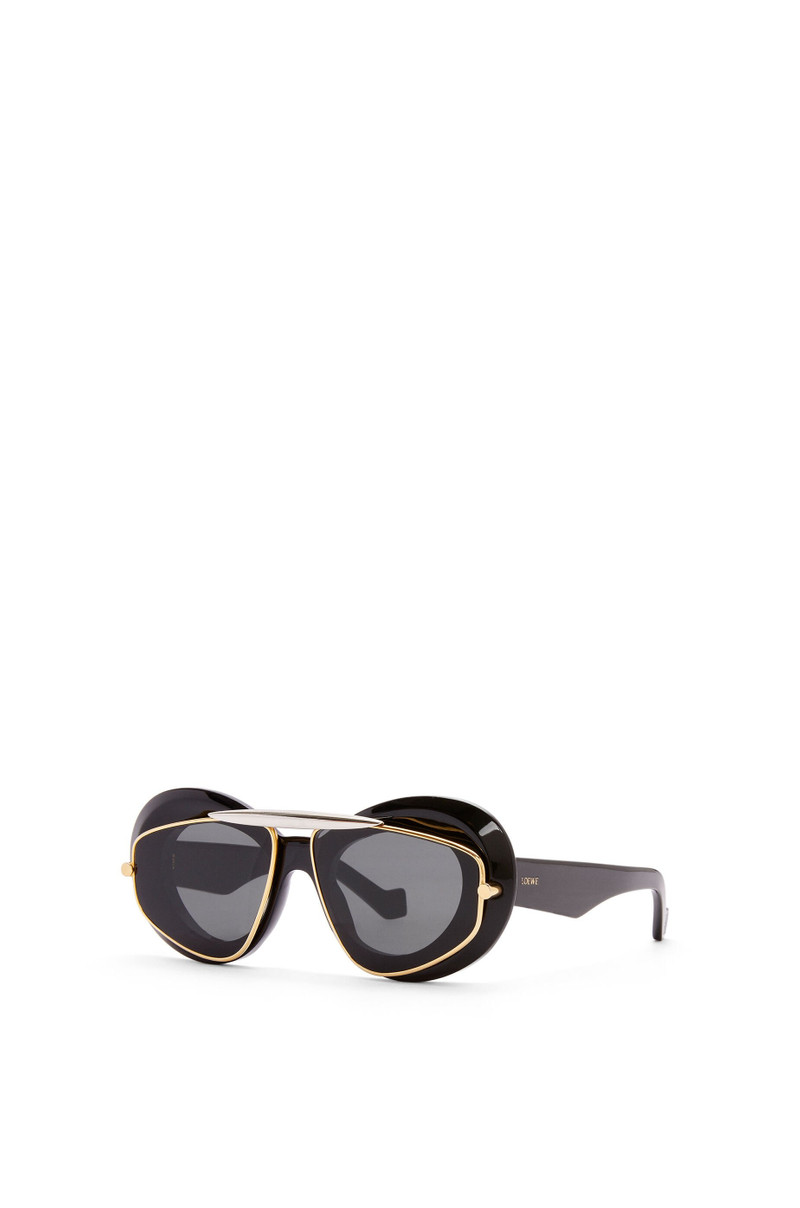 Wing double frame sunglasses in acetate and metal 3