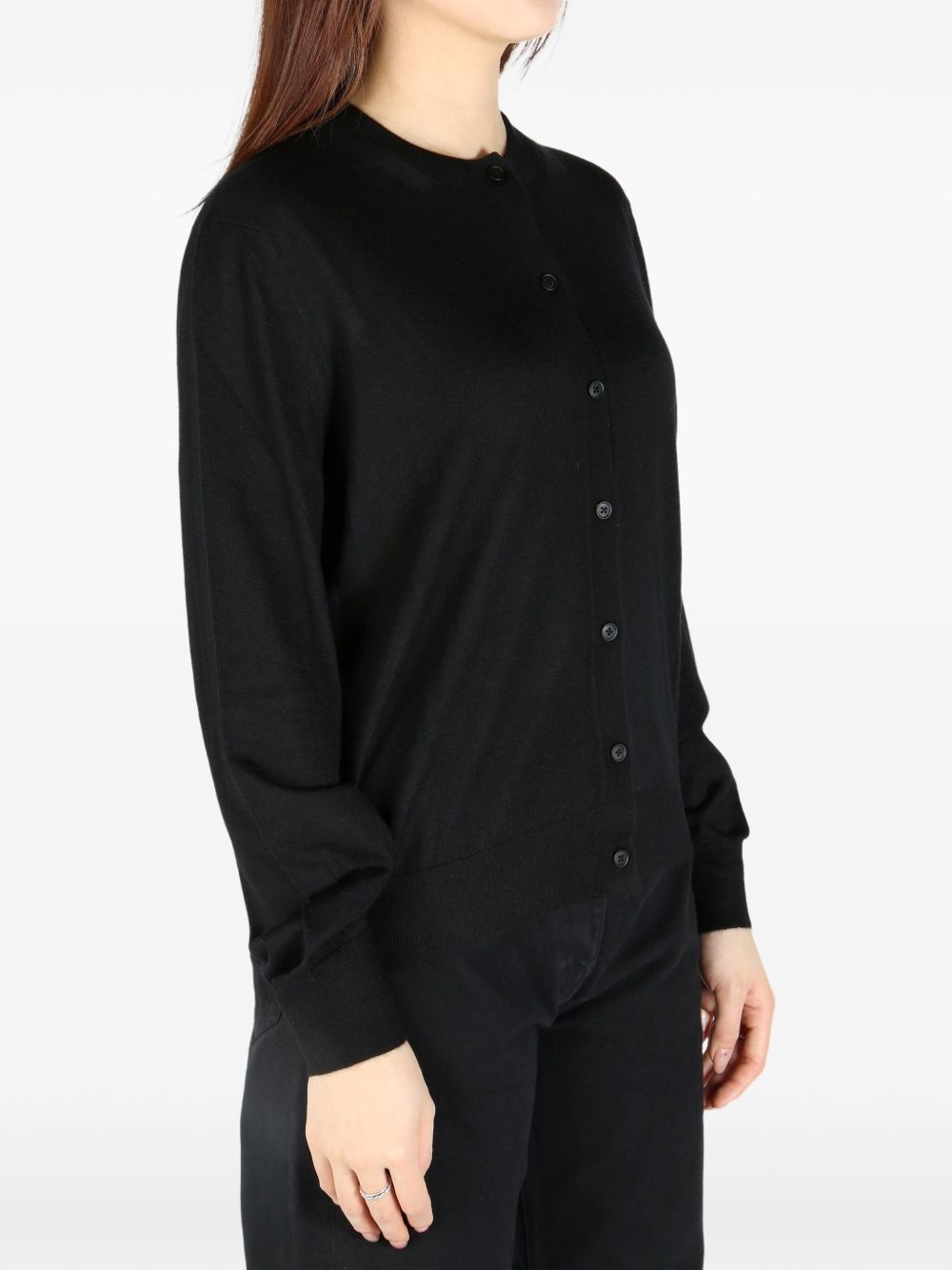 round neck cardigan - 3