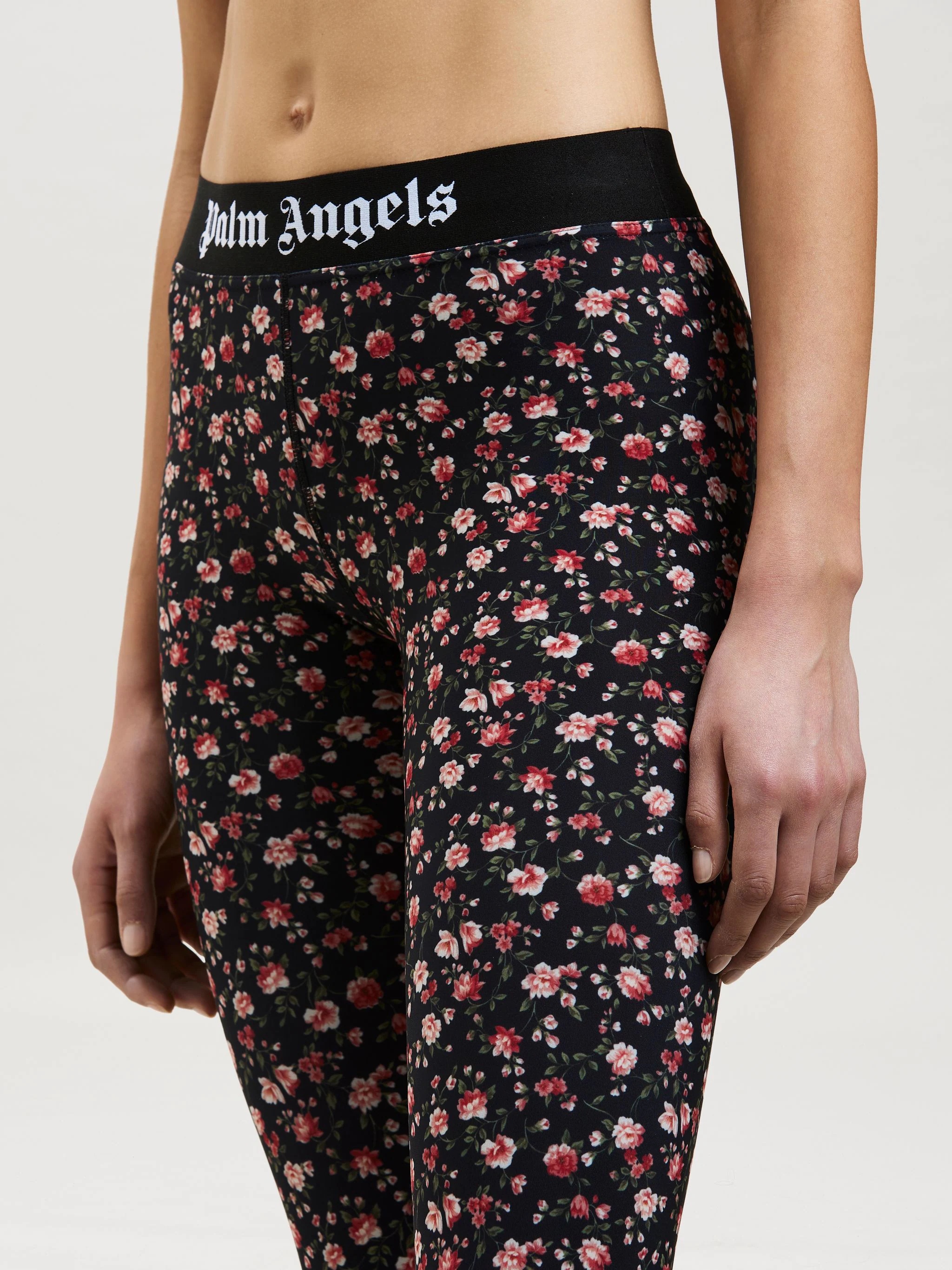 FLOWER PRINT CLASSIC LOGO LEGGINS - 6
