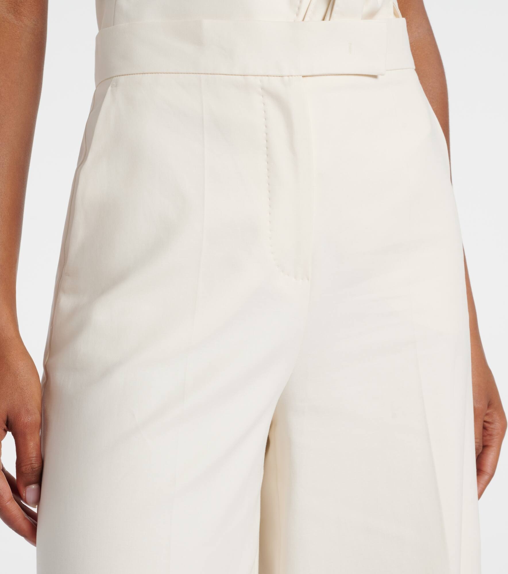 Finish cotton-blend wide-leg pants - 4