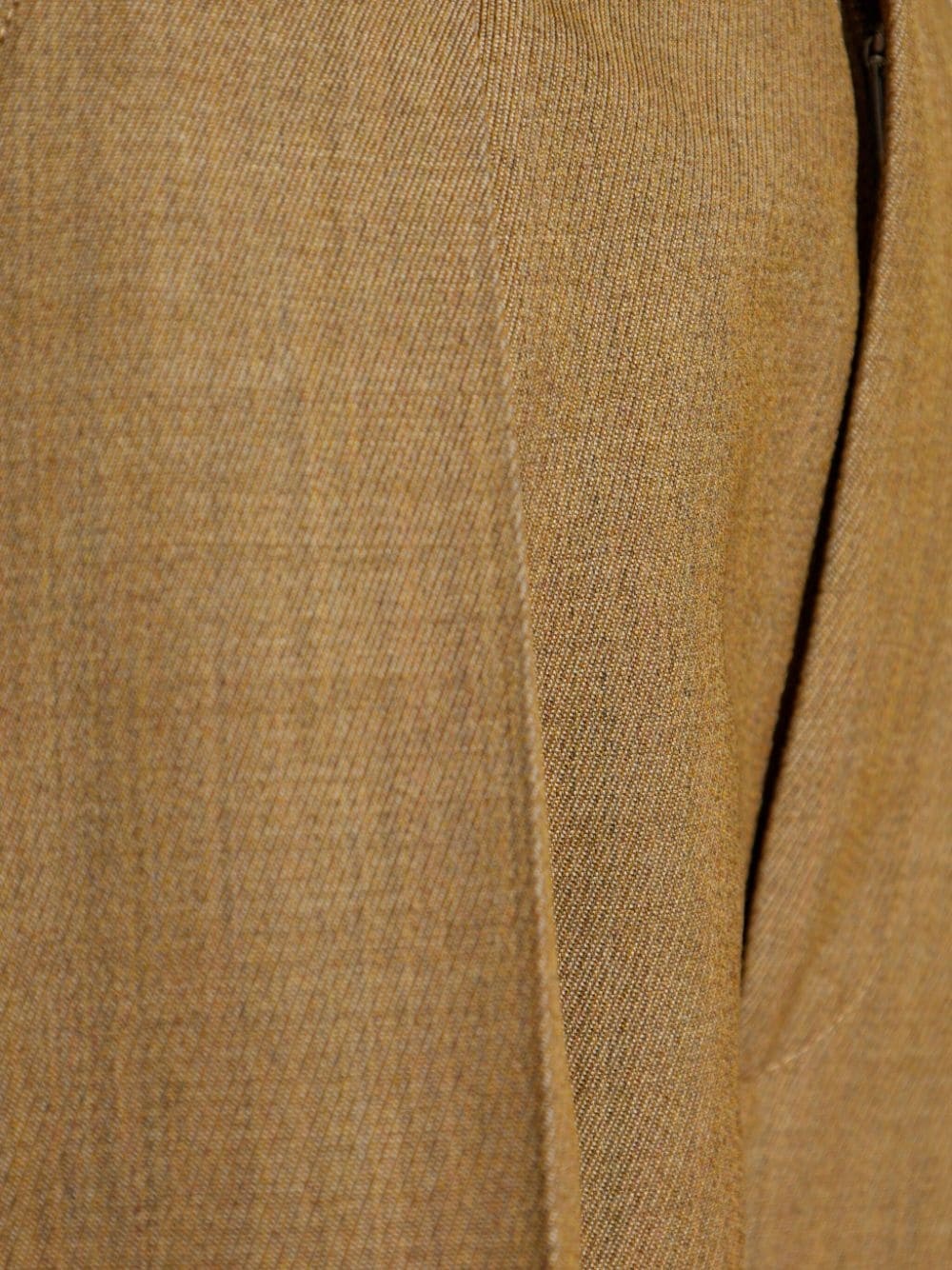 pleat-detail wool cargo trousers - 5