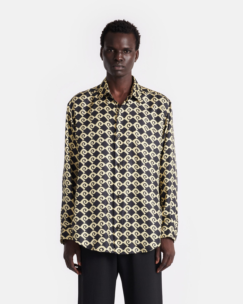 Nanushka Printed Silk-Twill Shirt outlook