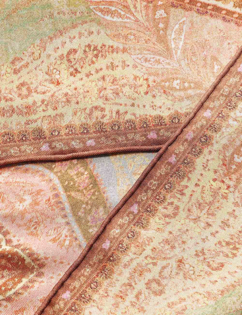 PRINTED SILK NECK SCARF 5