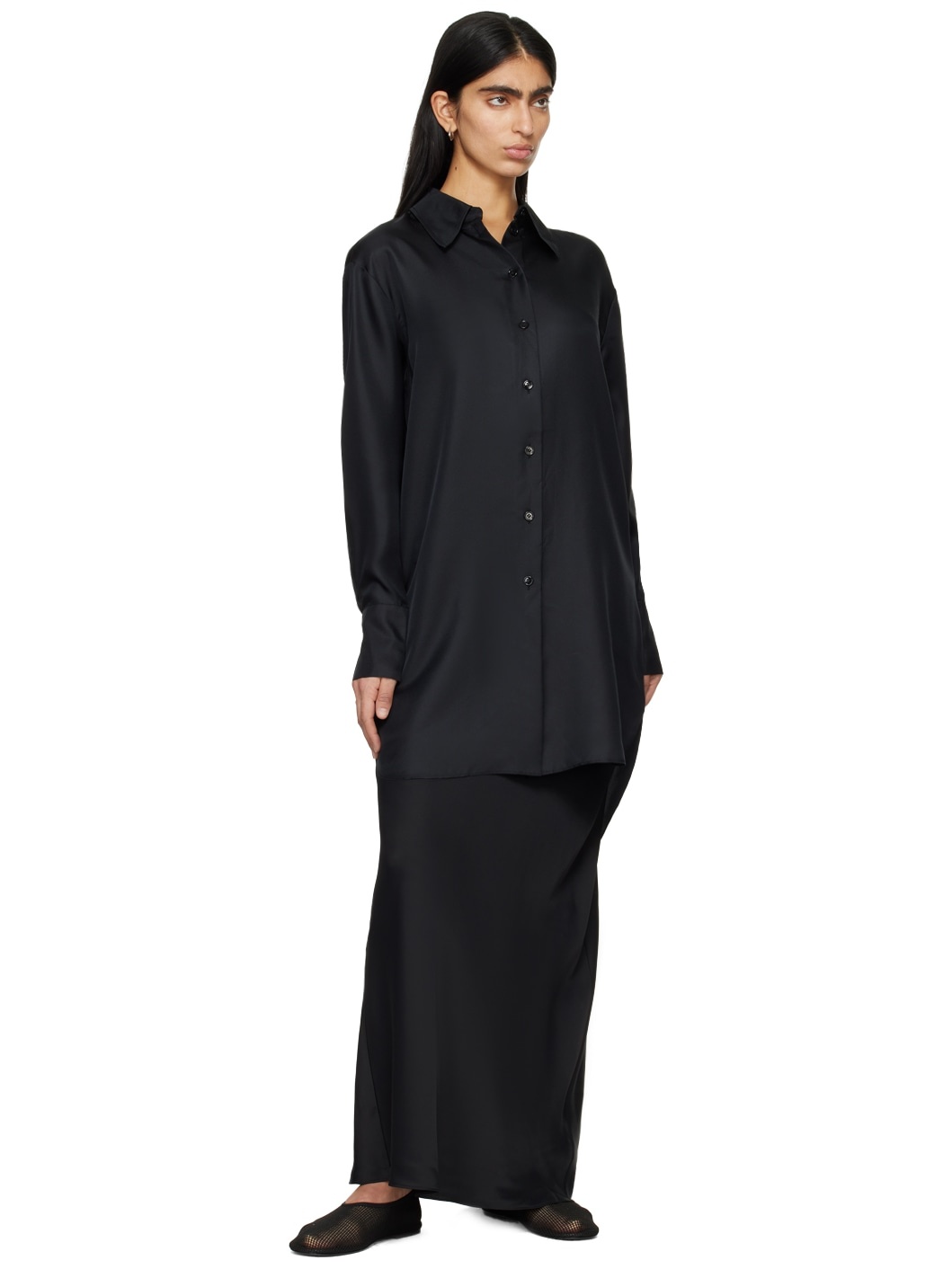 Black Oversized Shirt - 4