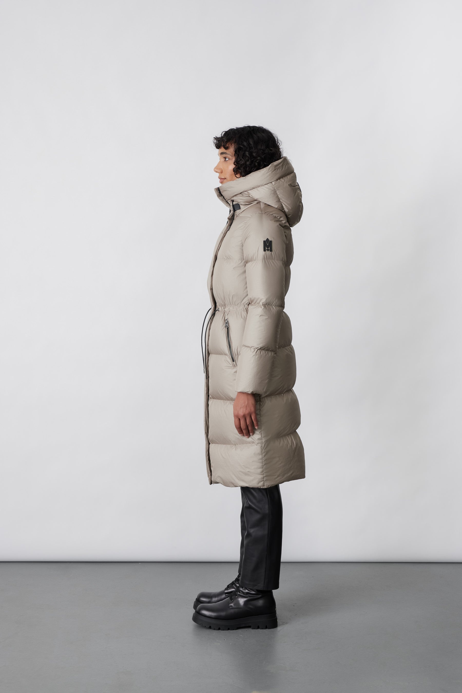ISHANI foil shield long down coat with hood - 3