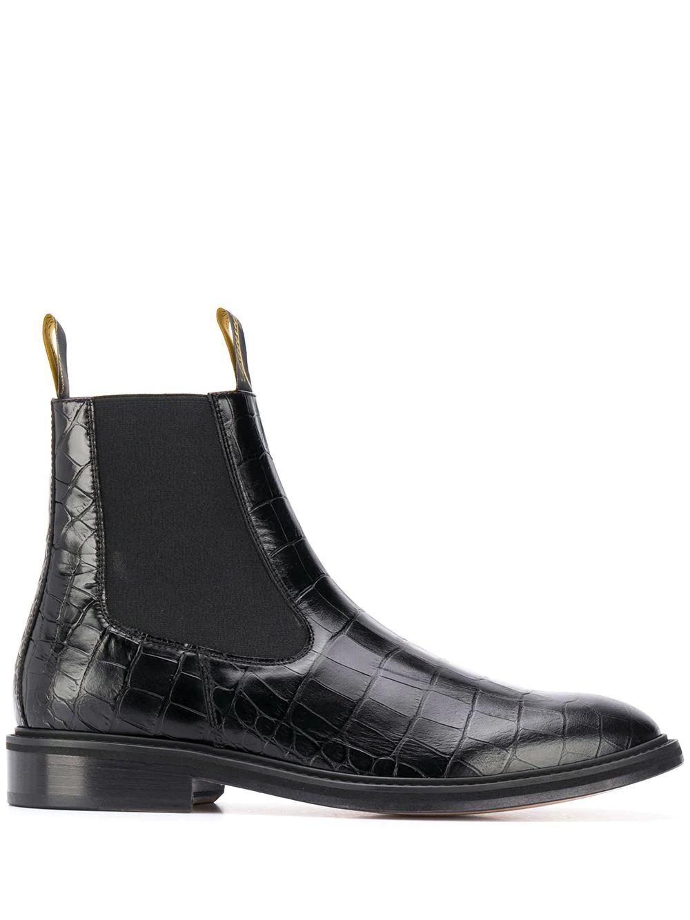 crocodile-effect Chelsea boots - 1