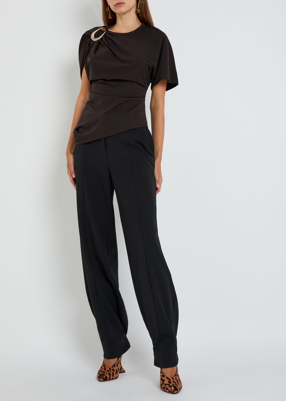 Christopher Esber Asymmetric Stretch-cotton T-shirt - 4