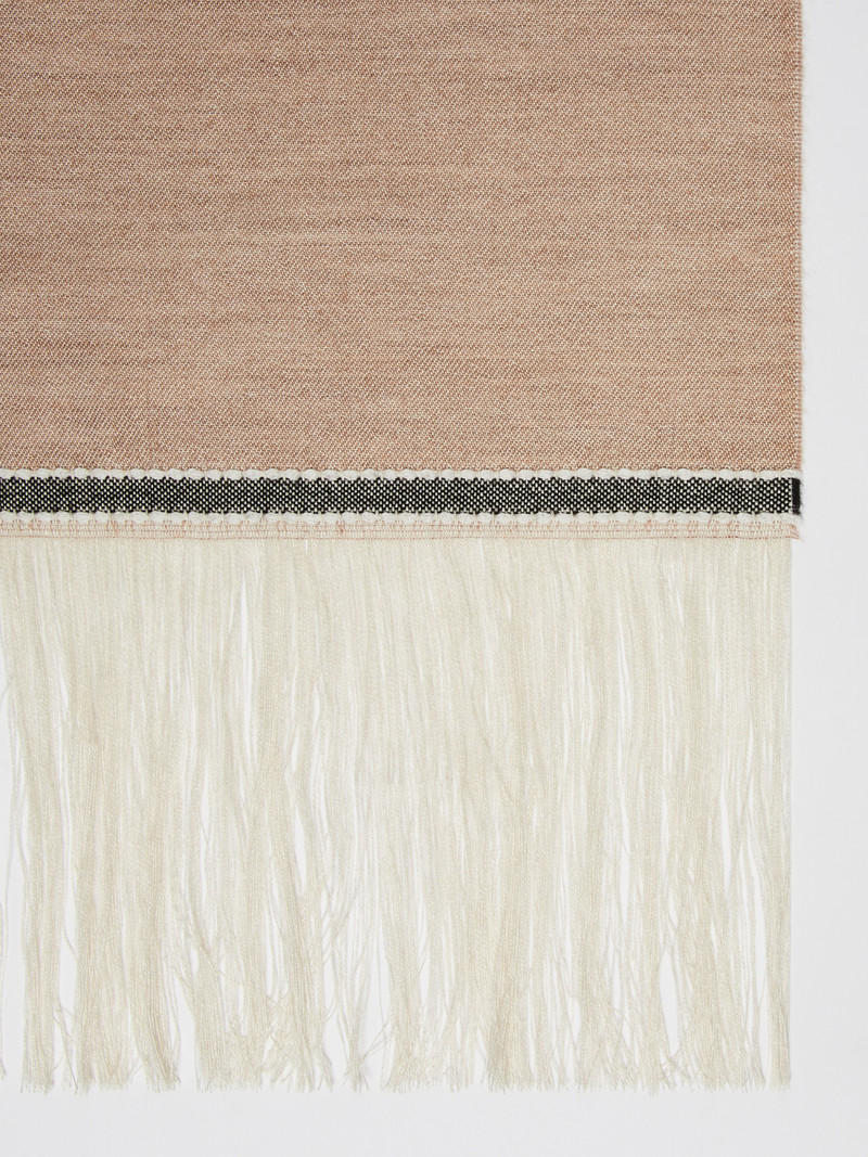 Max Mara AEROSO Hemp and wool-blend stole outlook