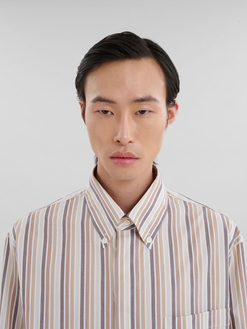 PINK STRIPED ORGANIC POPLIN SHIRT 4