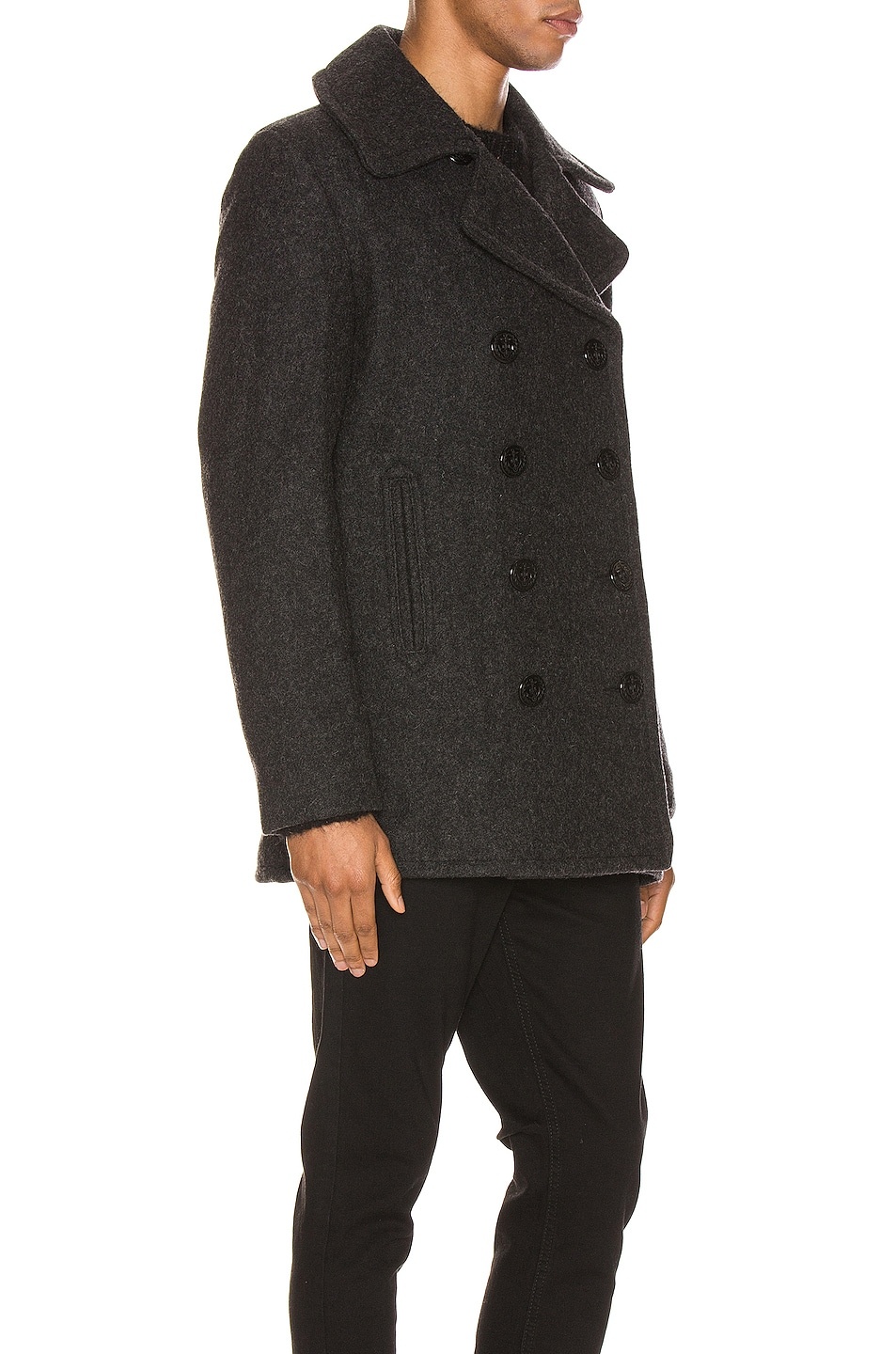 Slim Fit Peacoat - 3