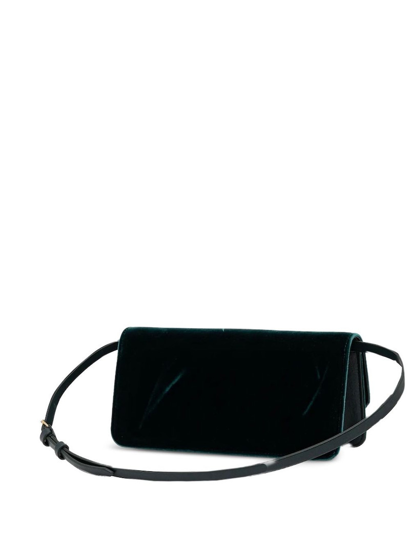 Victoria Beckham velvet clutch bag outlook