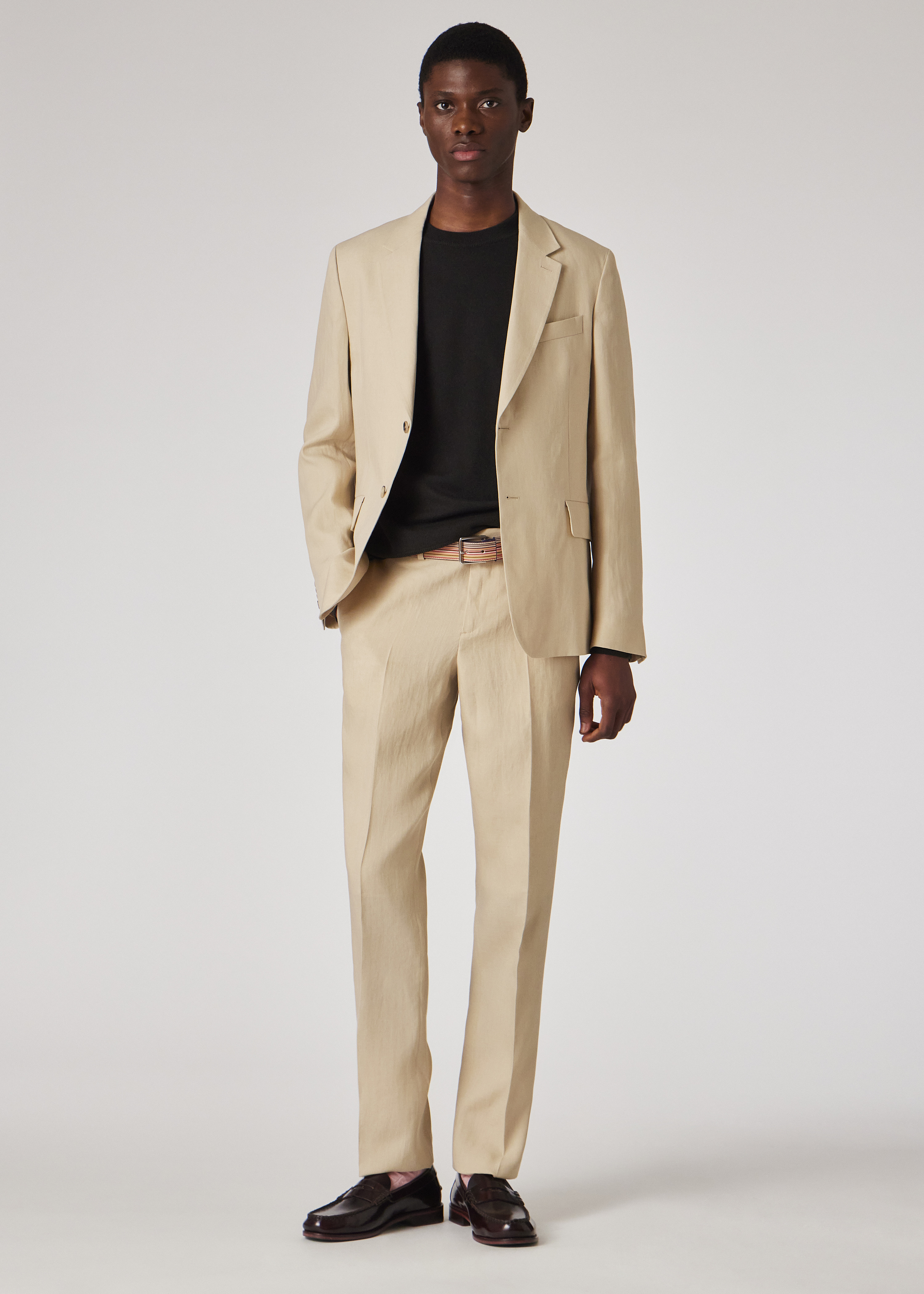 Beige Linen Suit - 8