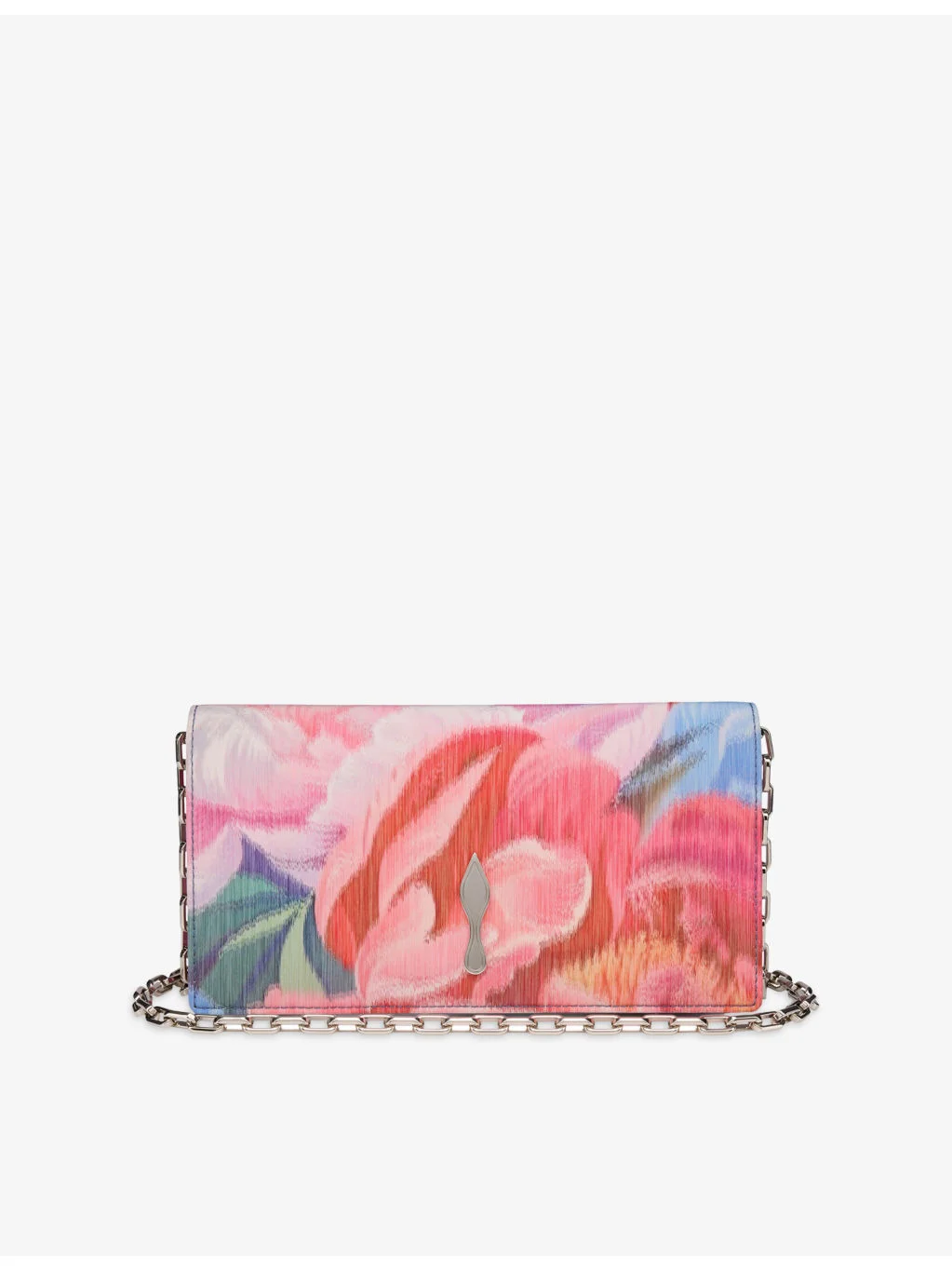 Bettina Peony-Print Woven Clutch - 1
