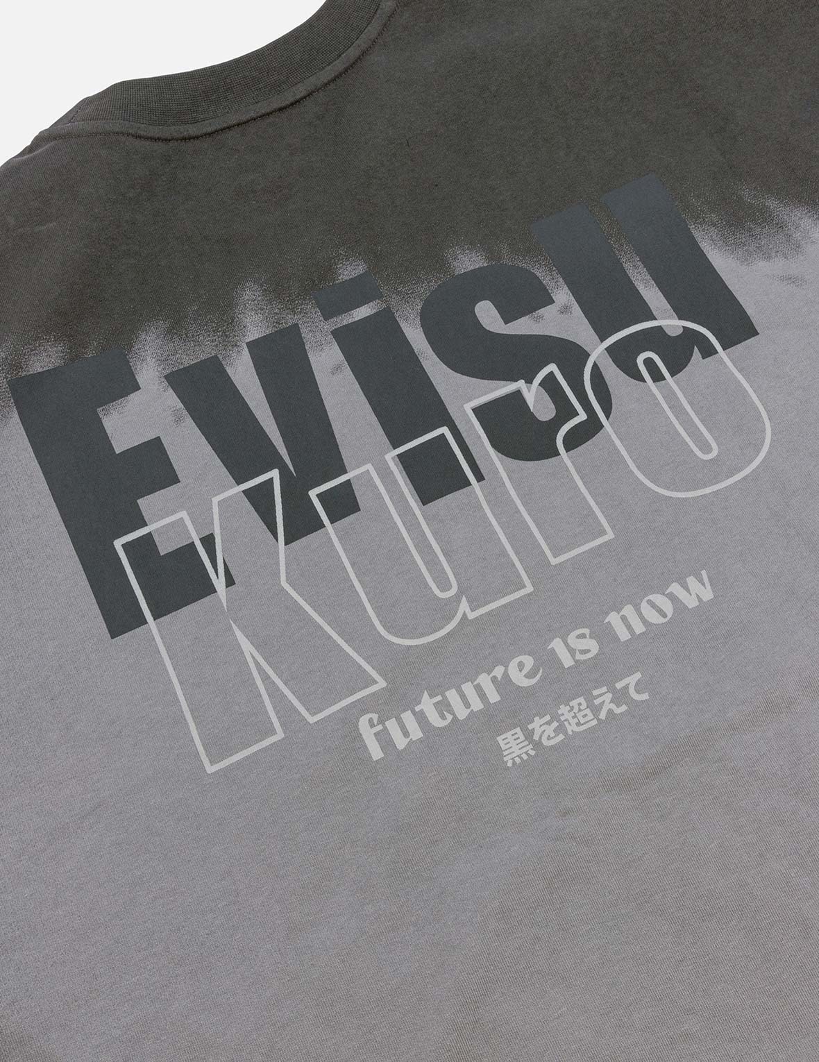 Tie-dye Logo and Slogan Print Oversized T-shirt - 9