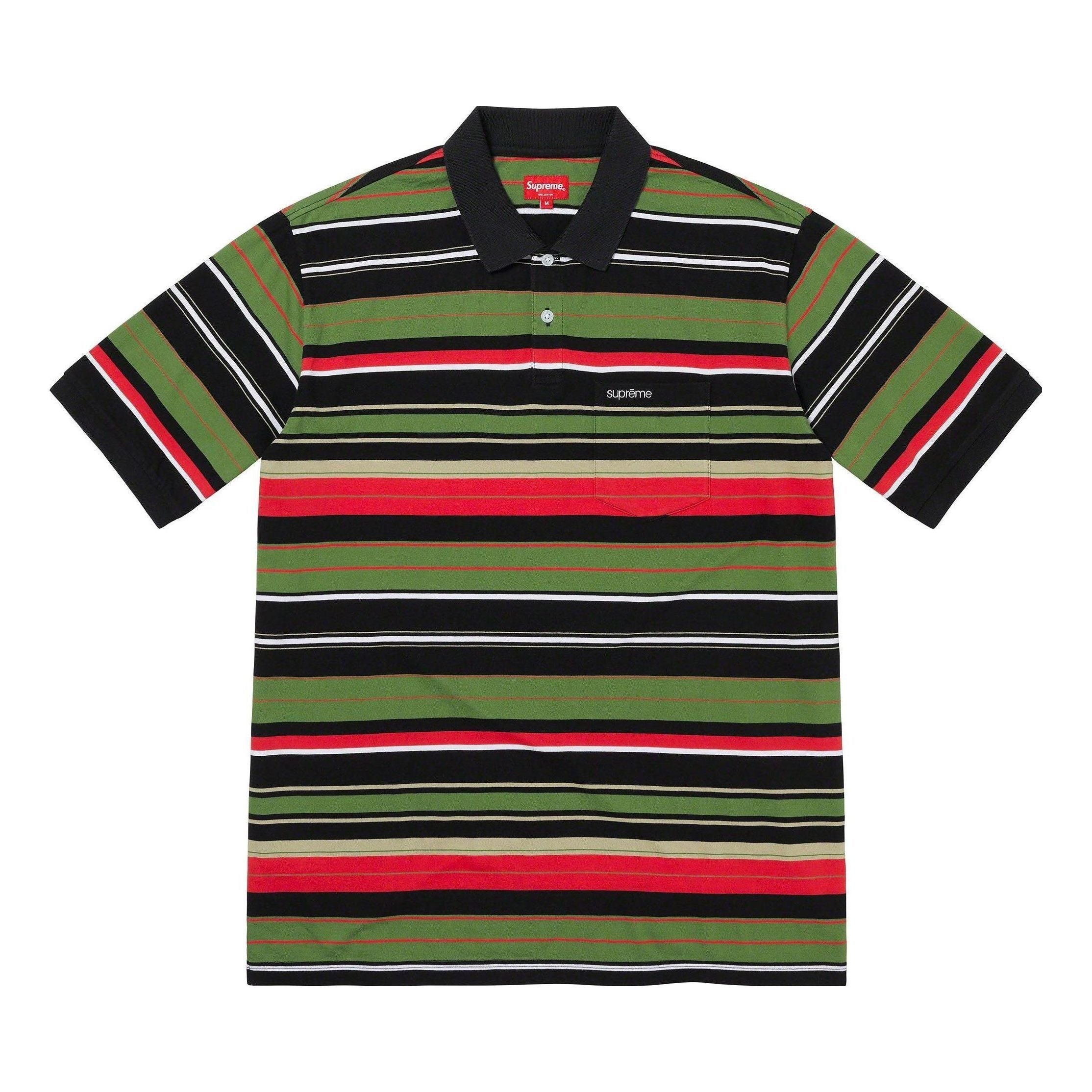 トップス Supreme Stripe Terry S/S Polo  Supreme Stripe Terry S S Polo Black Men's - SS24 - US