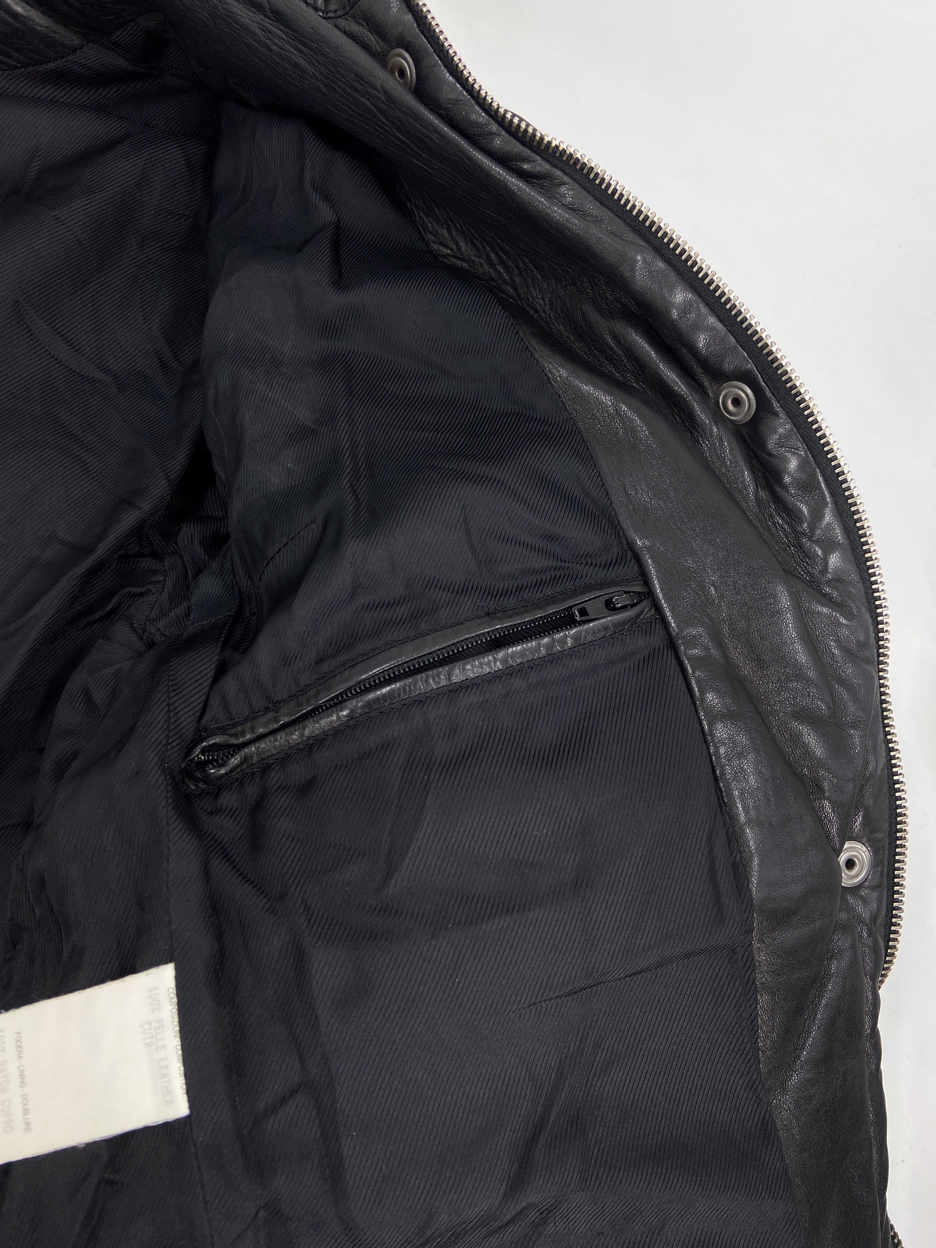 Gucci Fall 1998 Tom Ford Lambskin Leather Quilted Down Puffer Jacket 40 - 25