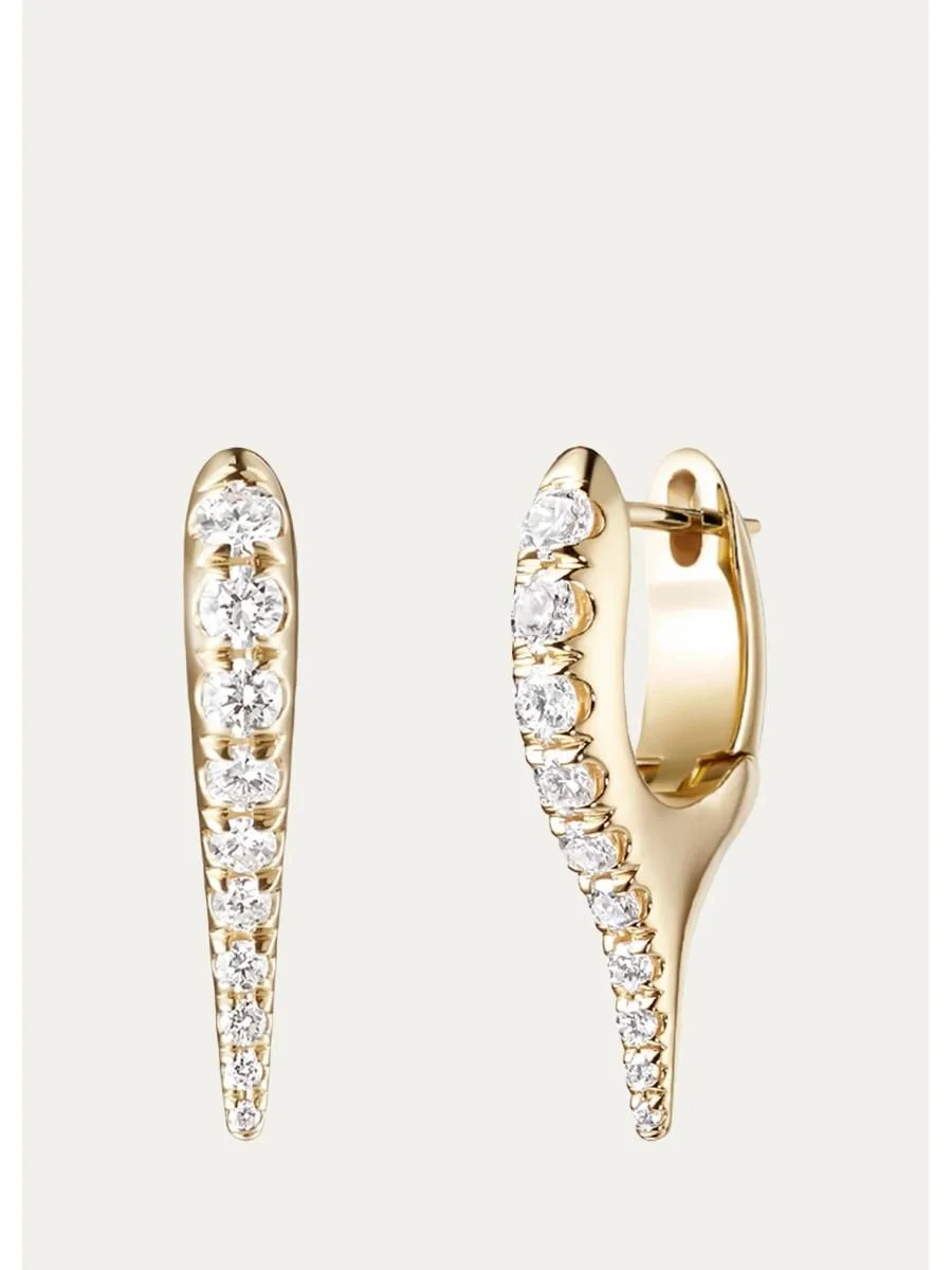 18K Lola Needle Earrings with Diamonds - 1