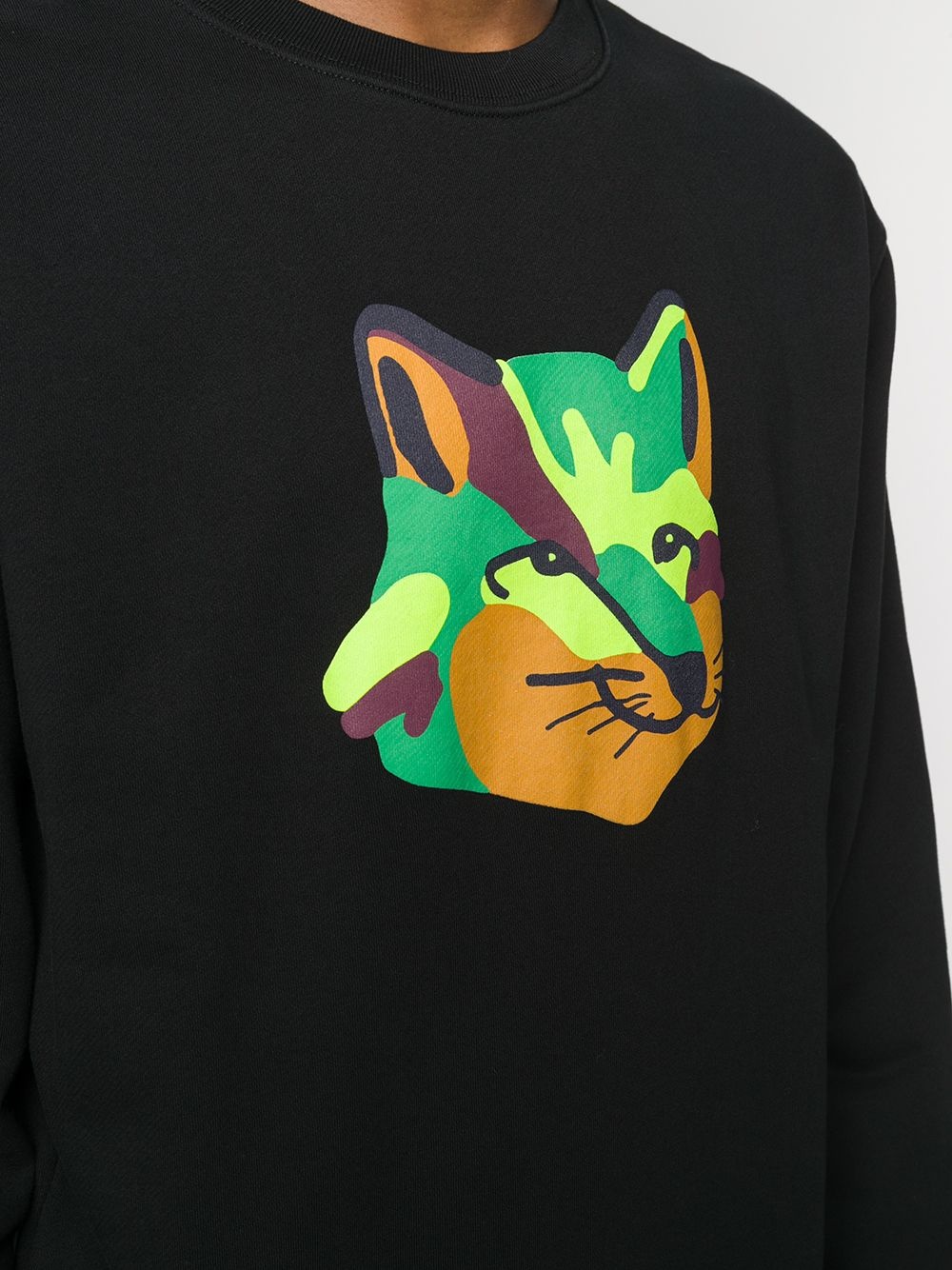 Fox logo print sweatshirt - 6