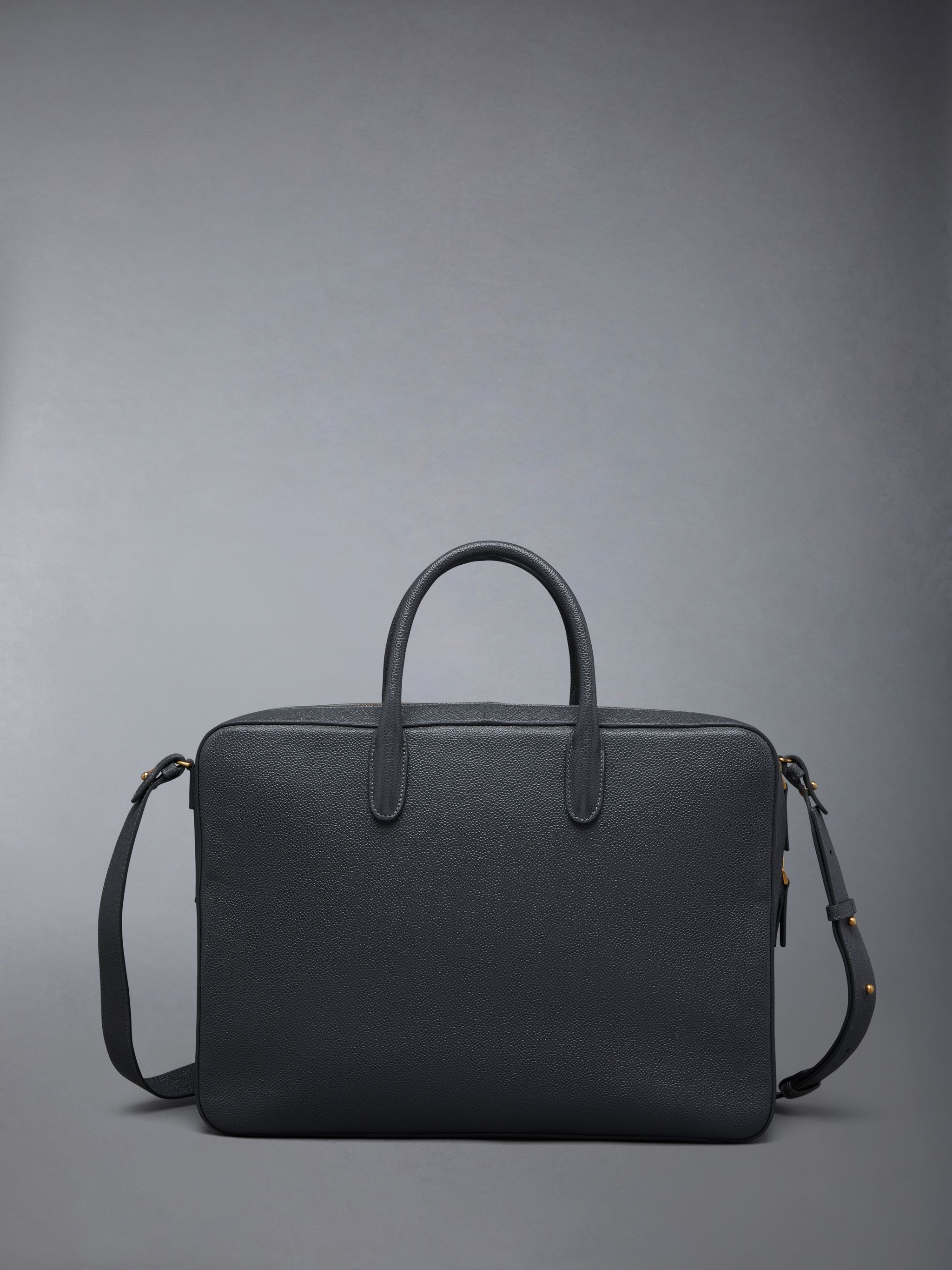 Pebble Grain Leather Business Bag - 3