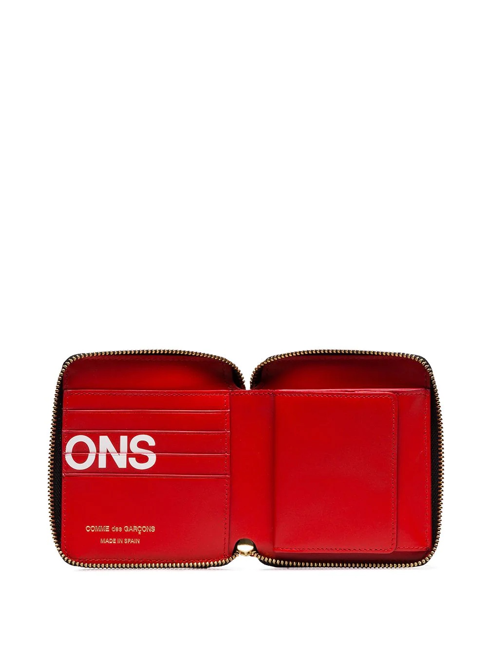 logo print zipped wallet - 3