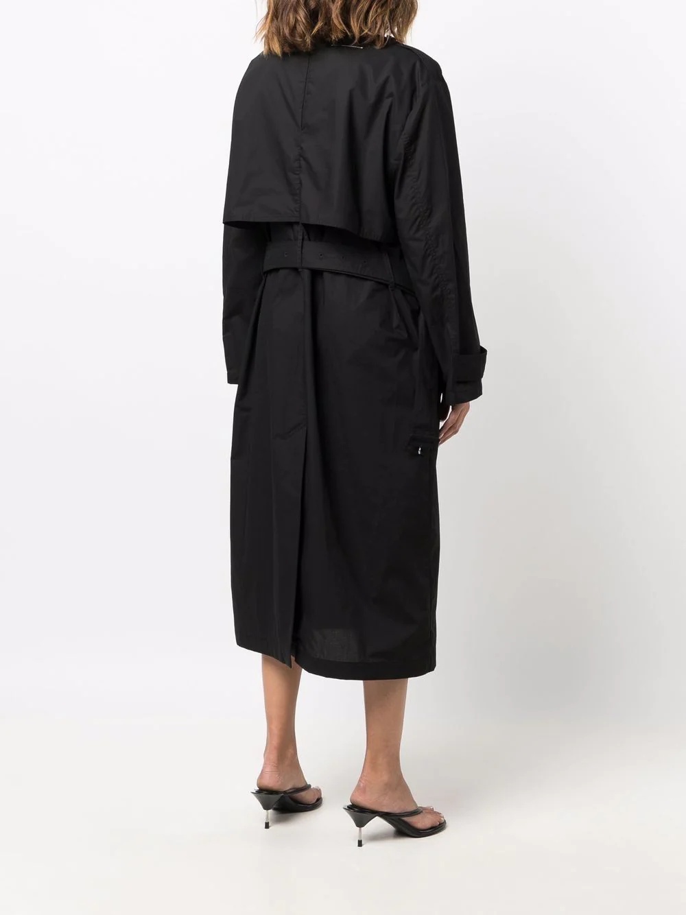 Trench cotton midi dress - 4