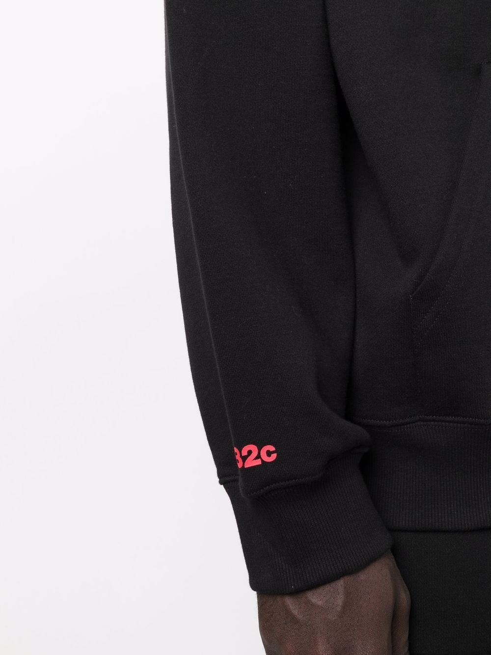 logo-print organic cotton hoodie - 6