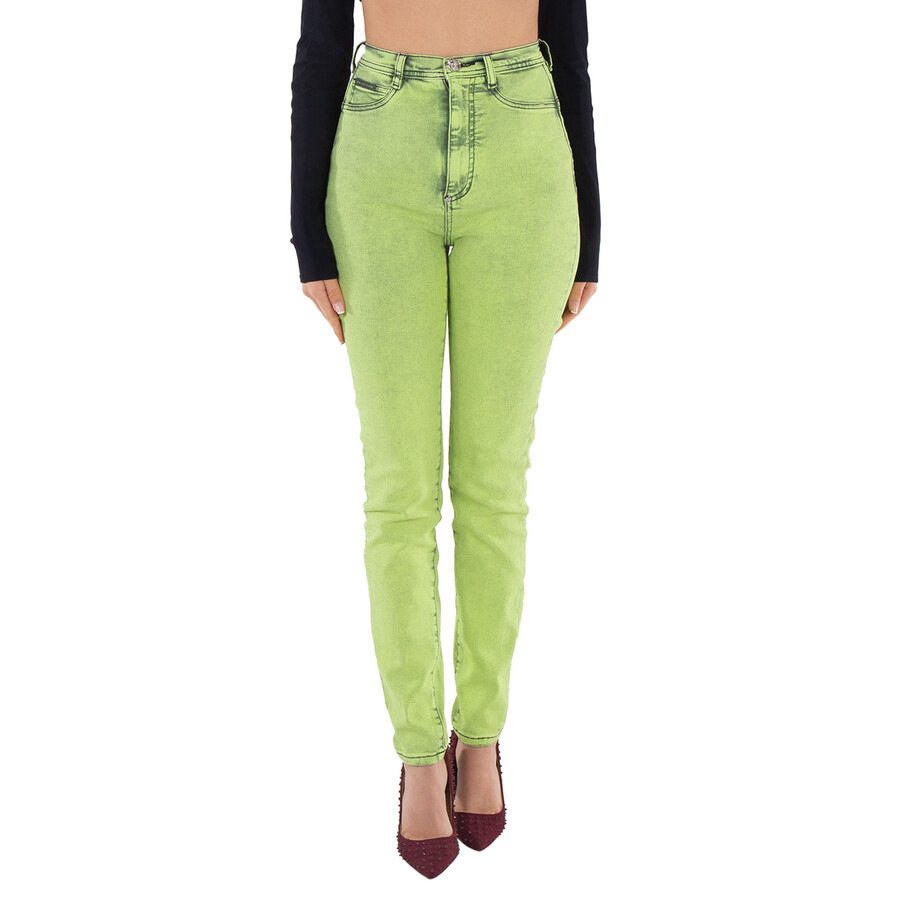Philipp Plein Overdyed Stretch Super High-Waist Jeggings - 3