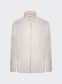 Jil Sander Overshirt Optic White | thewebster | REVERSIBLE