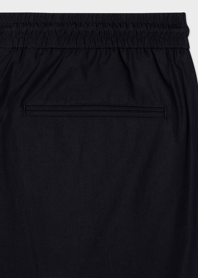 Paul Smith Navy Cotton-Poplin Drawstring Shorts outlook