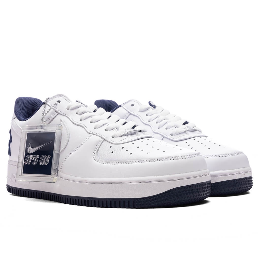 LIL YACHTY X NIKE AIR FORCE 1 LOW 'CONCRETE BOYS' - WHITE/MIDNIGHT NAVY/ DARK POWDER BLUE - 2