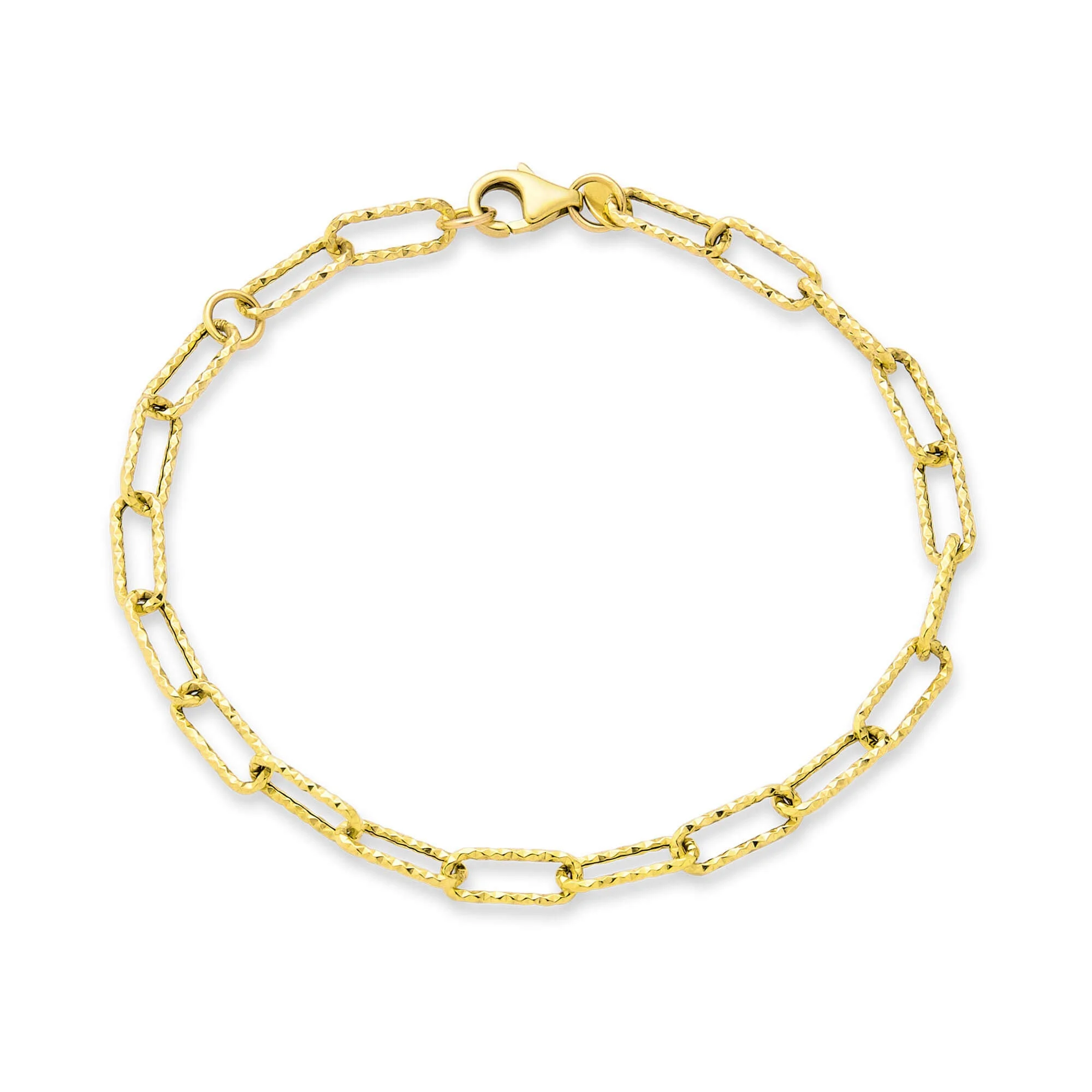 Paperclip Sparkle Chain Bracelet - 1