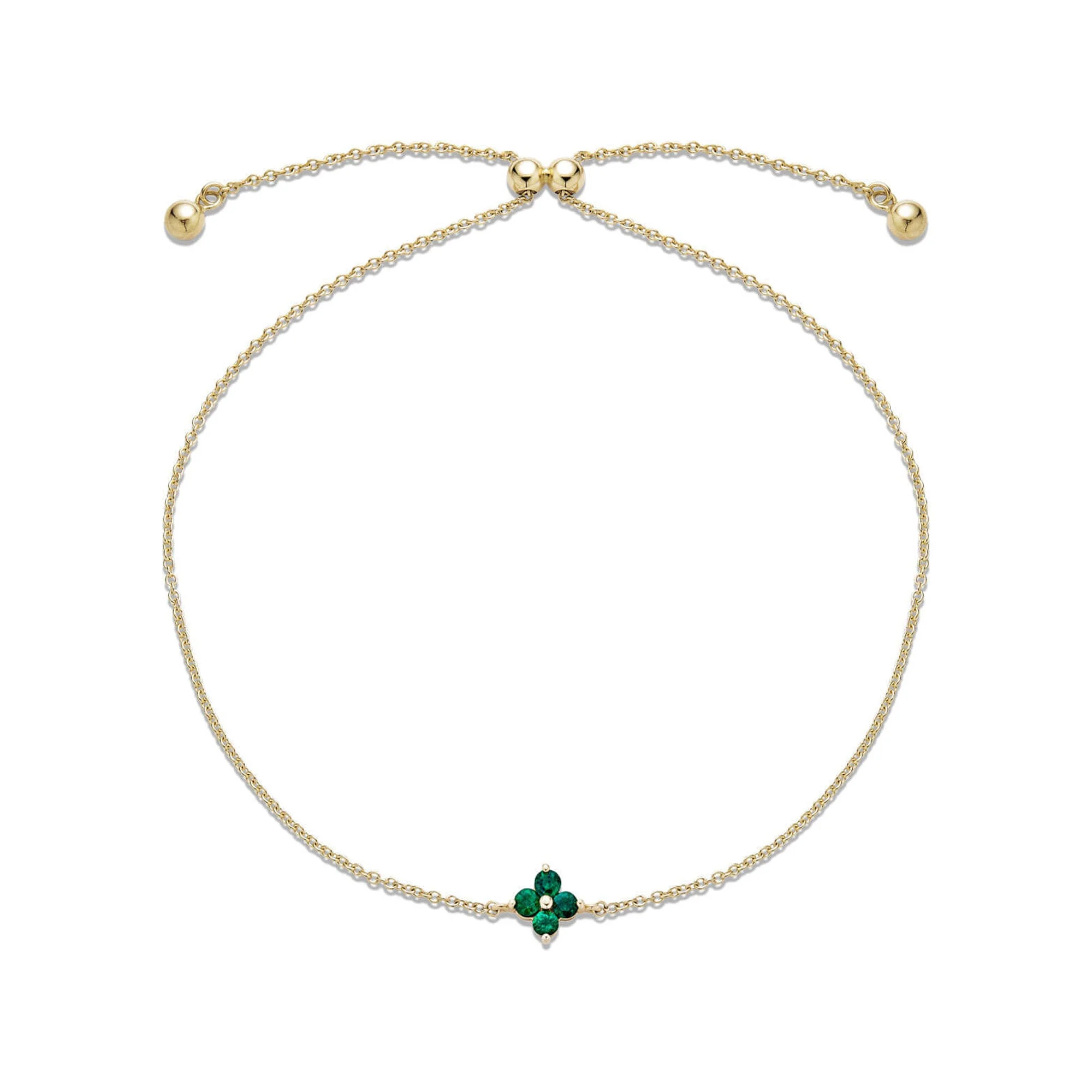 Luckiest Clover Emerald Bracelet - 1