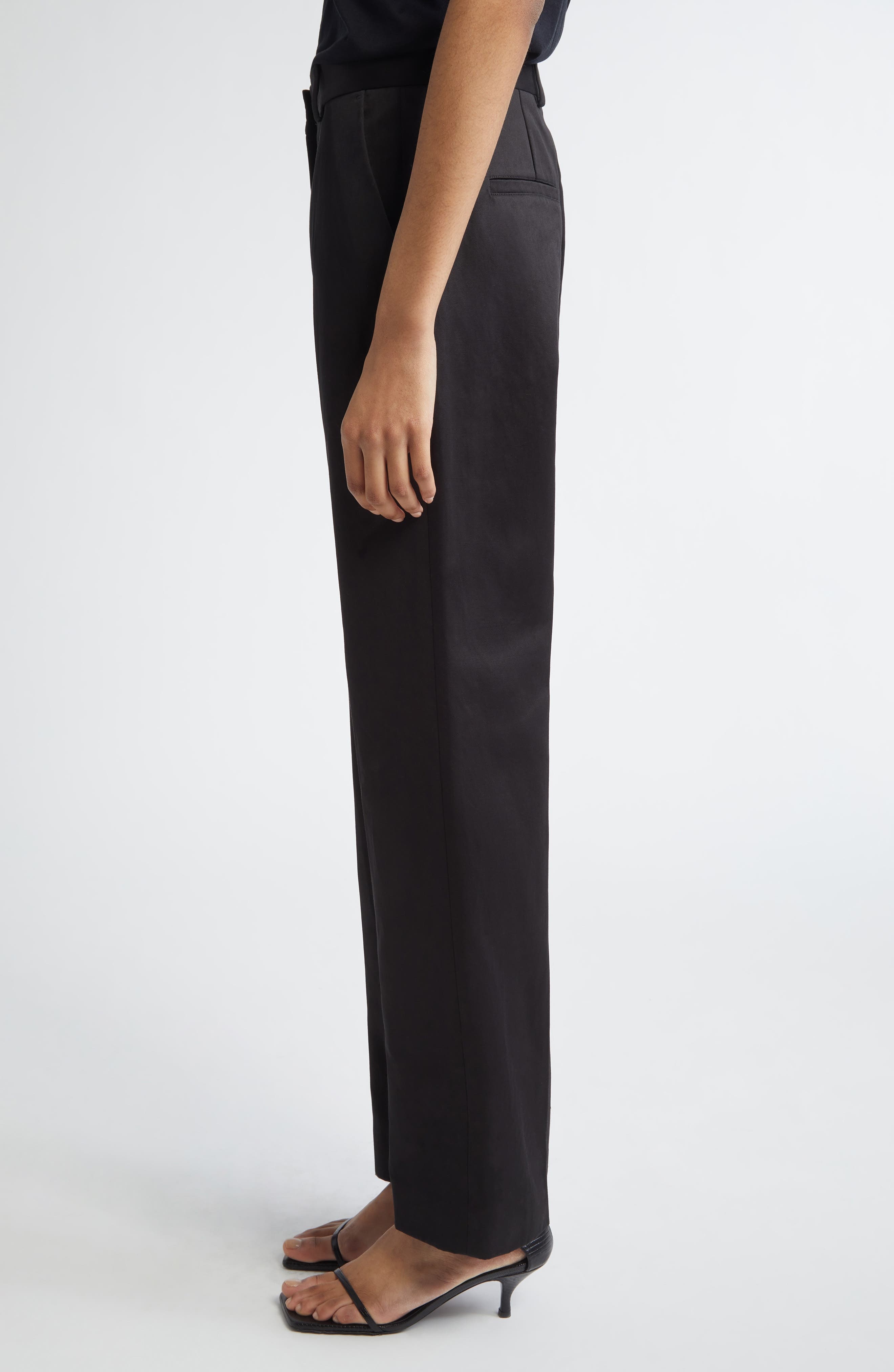 TOTEME Tailored Chinos in Black at Nordstrom - 4