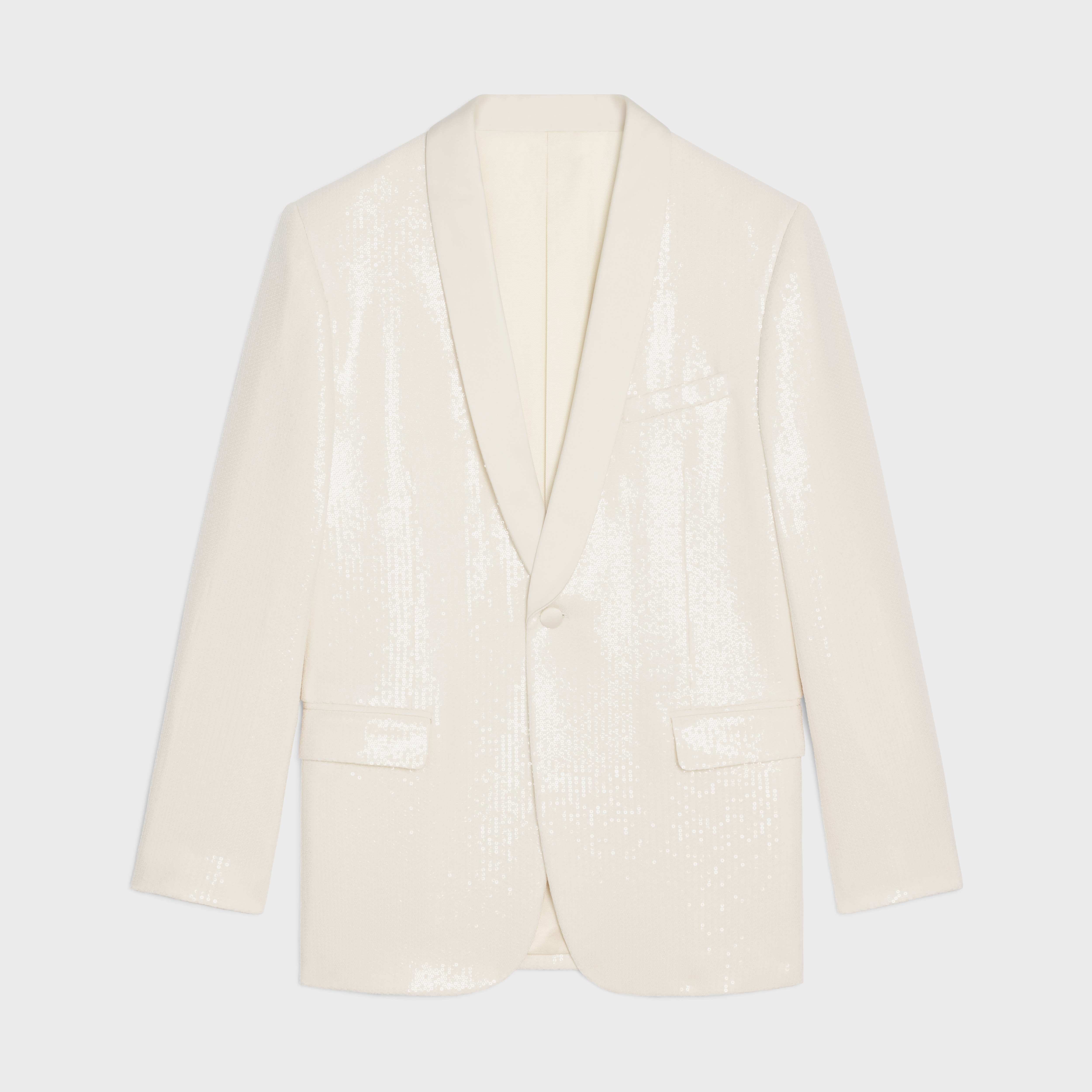 JUDE JACKET IN SAND MICRO-SEQUINS - 1